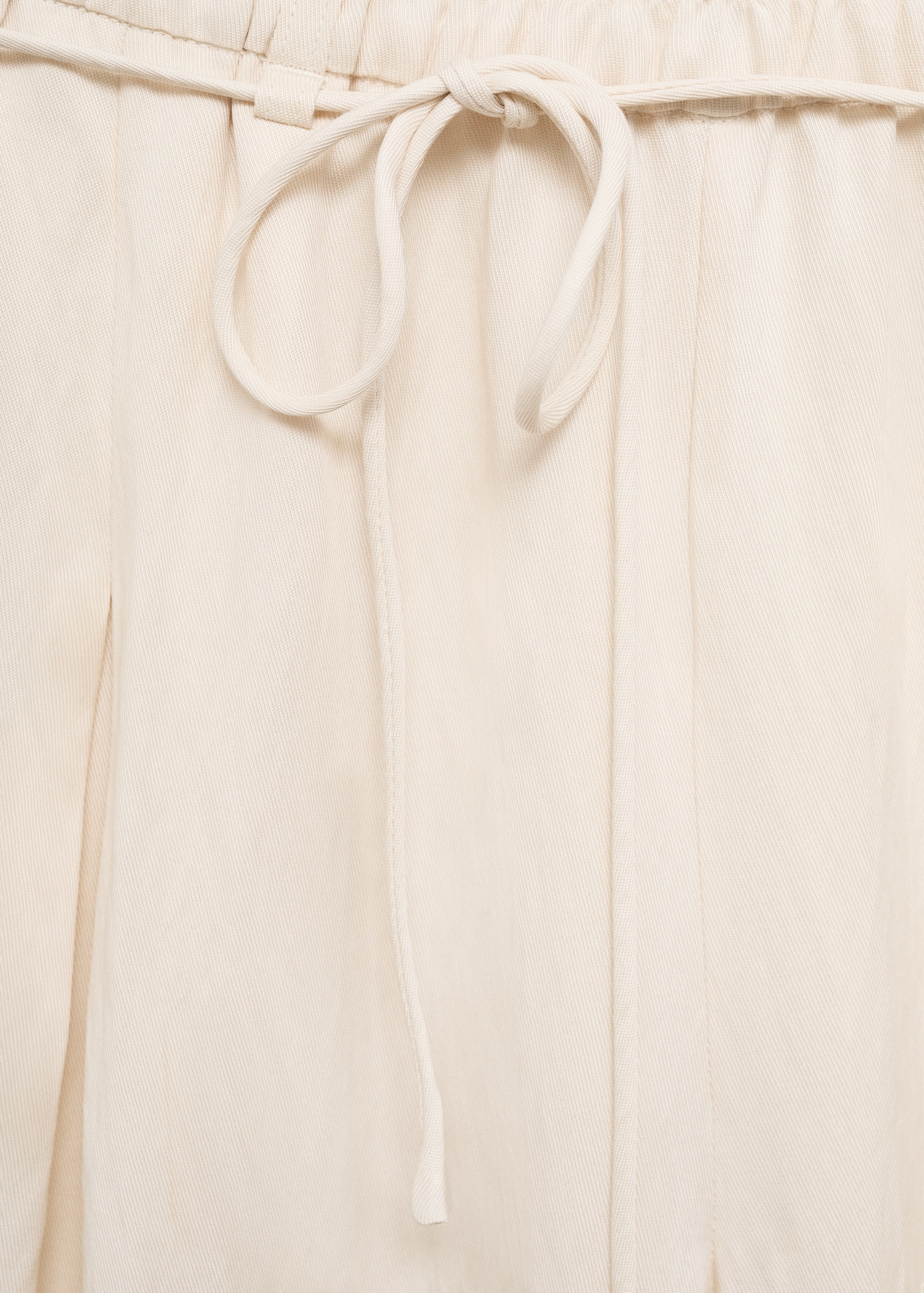 Straight lyocell trousers - Details of the article 0