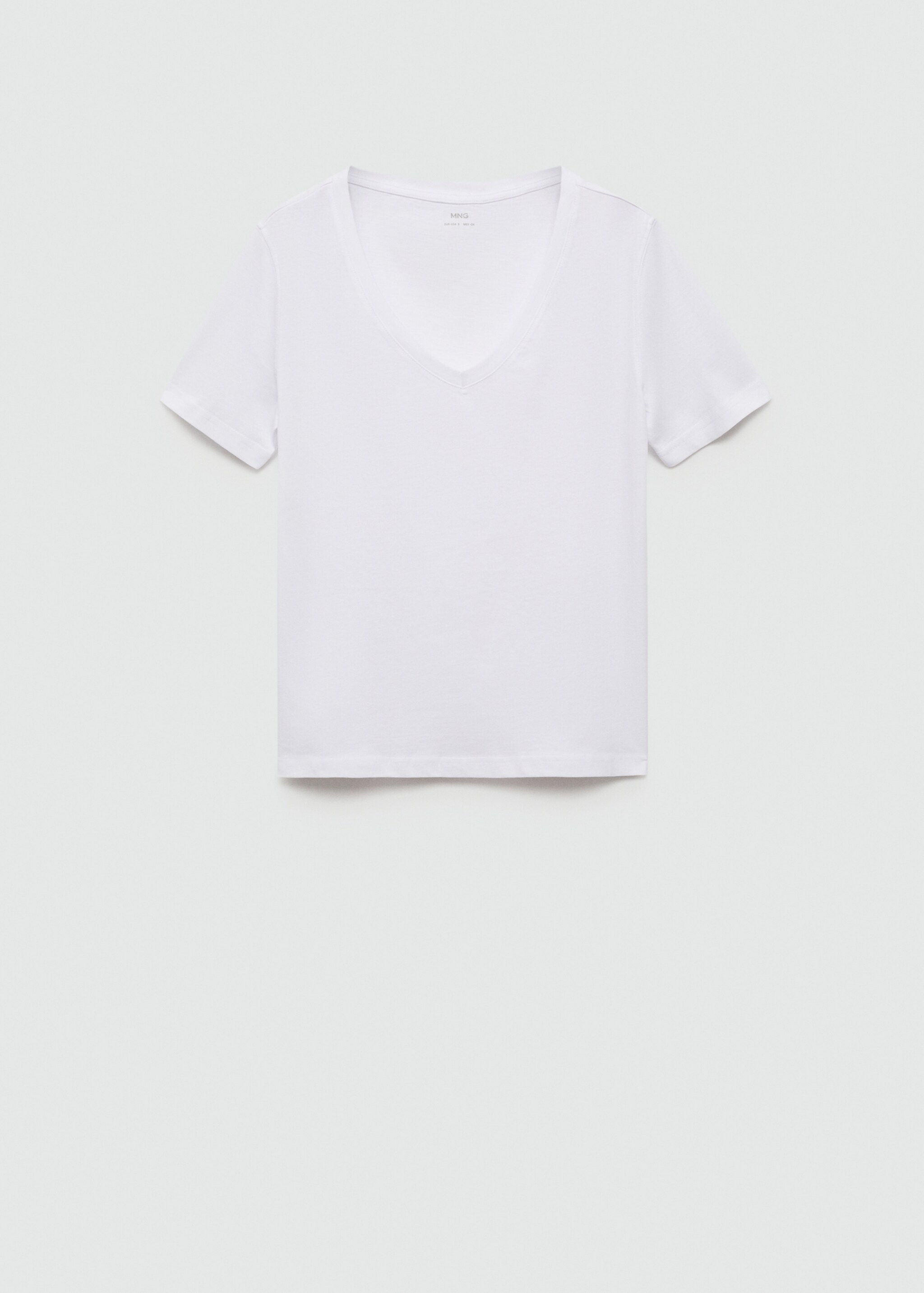 V-neck cotton T-shirt - Article without model