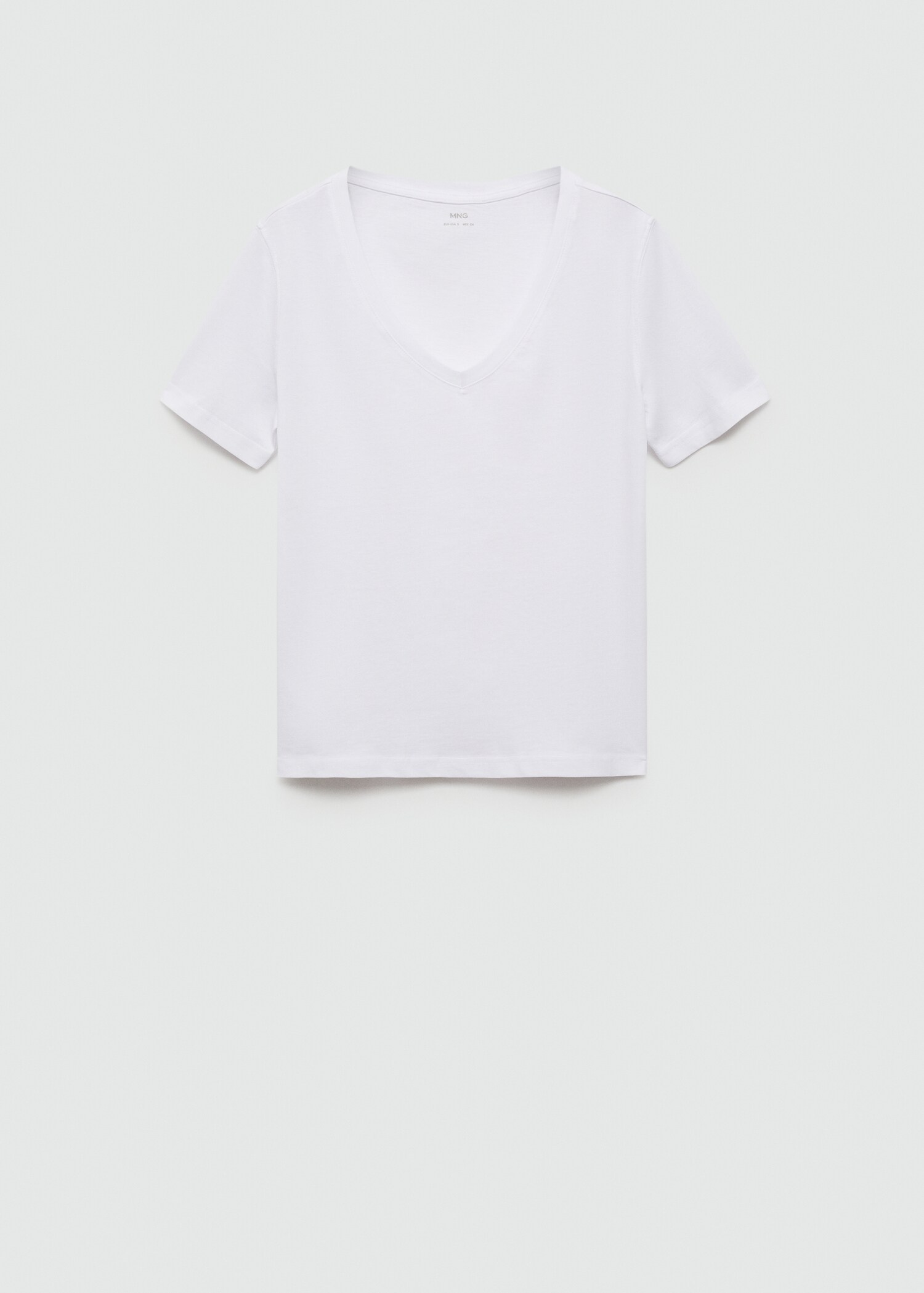 V-neck cotton T-shirt - Article without model