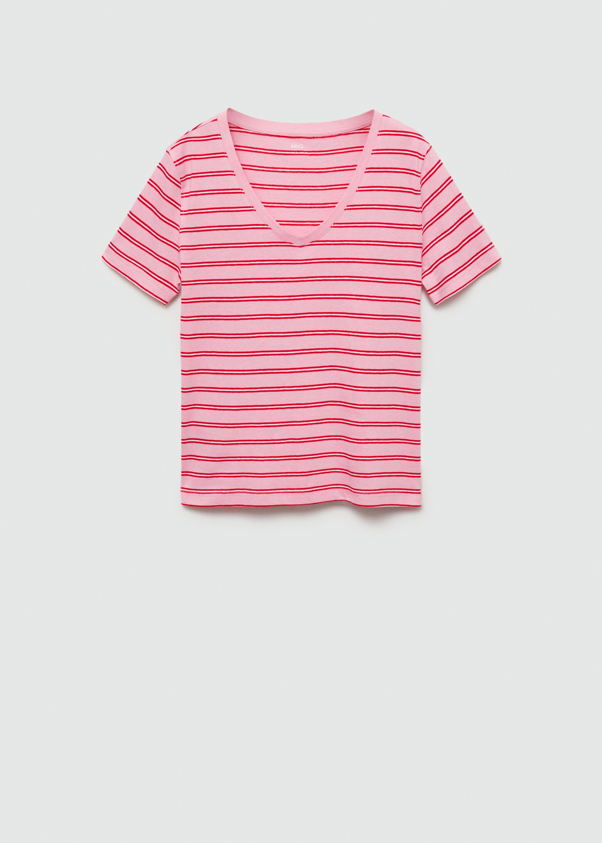 V-neck cotton T-shirt - Article without model