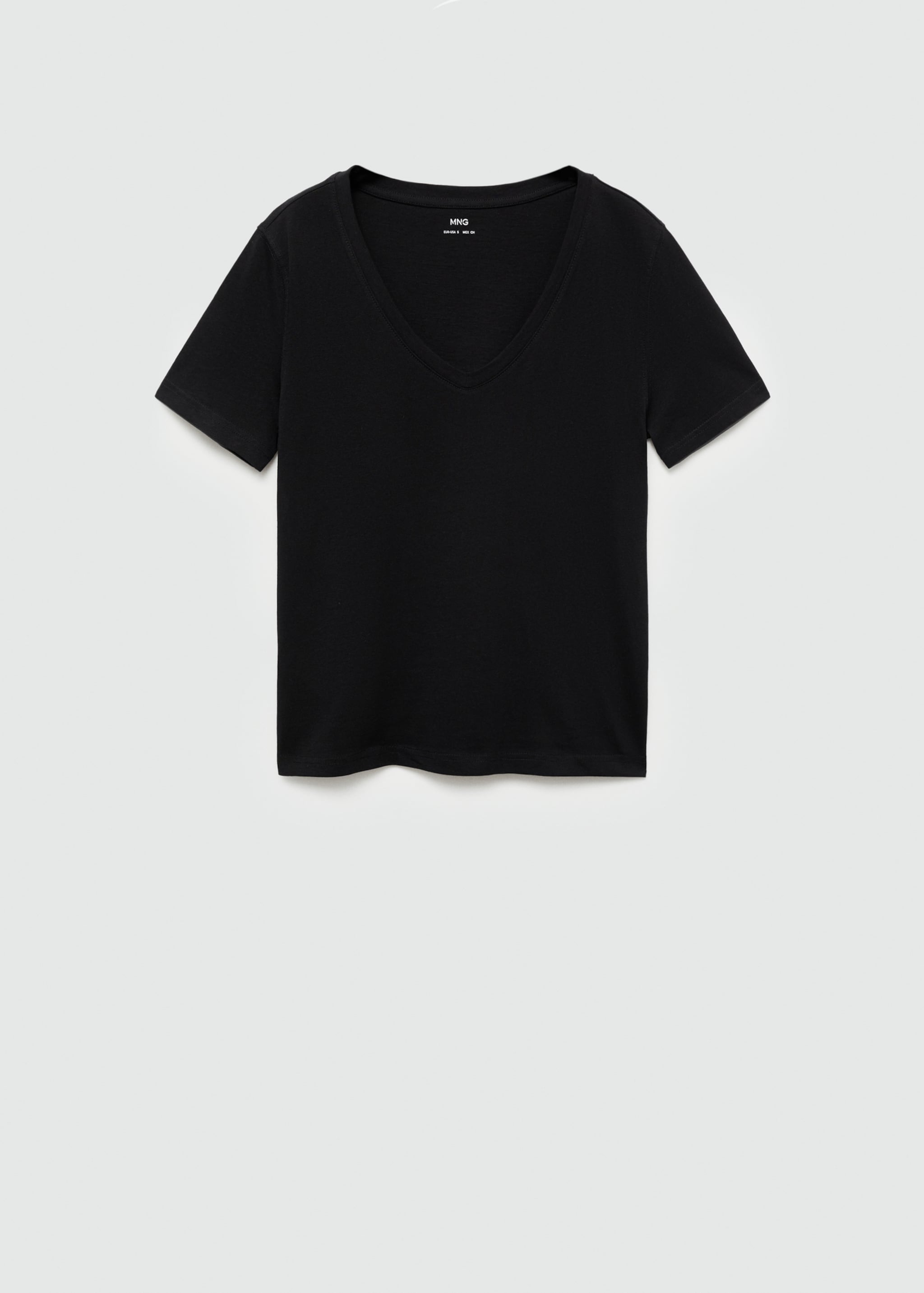 V-neck cotton T-shirt - Article without model