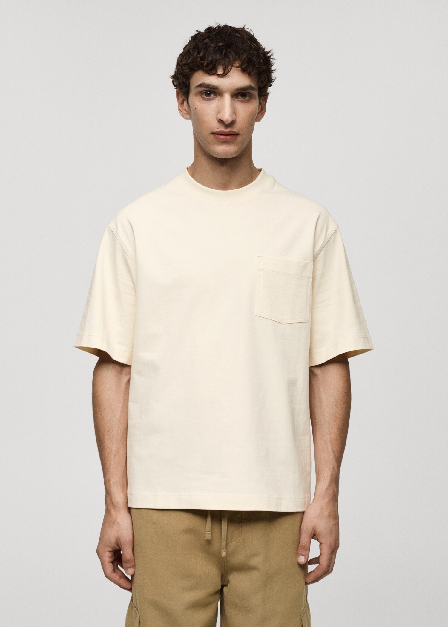 T-shirt poche 100 % coton - Plan moyen