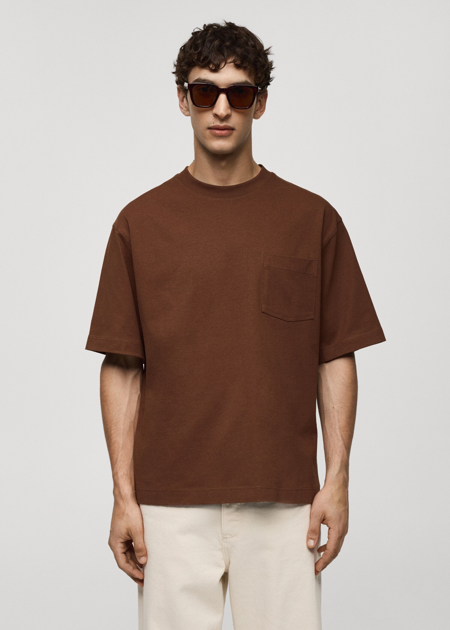 T-shirt poche 100 % coton - Plan moyen
