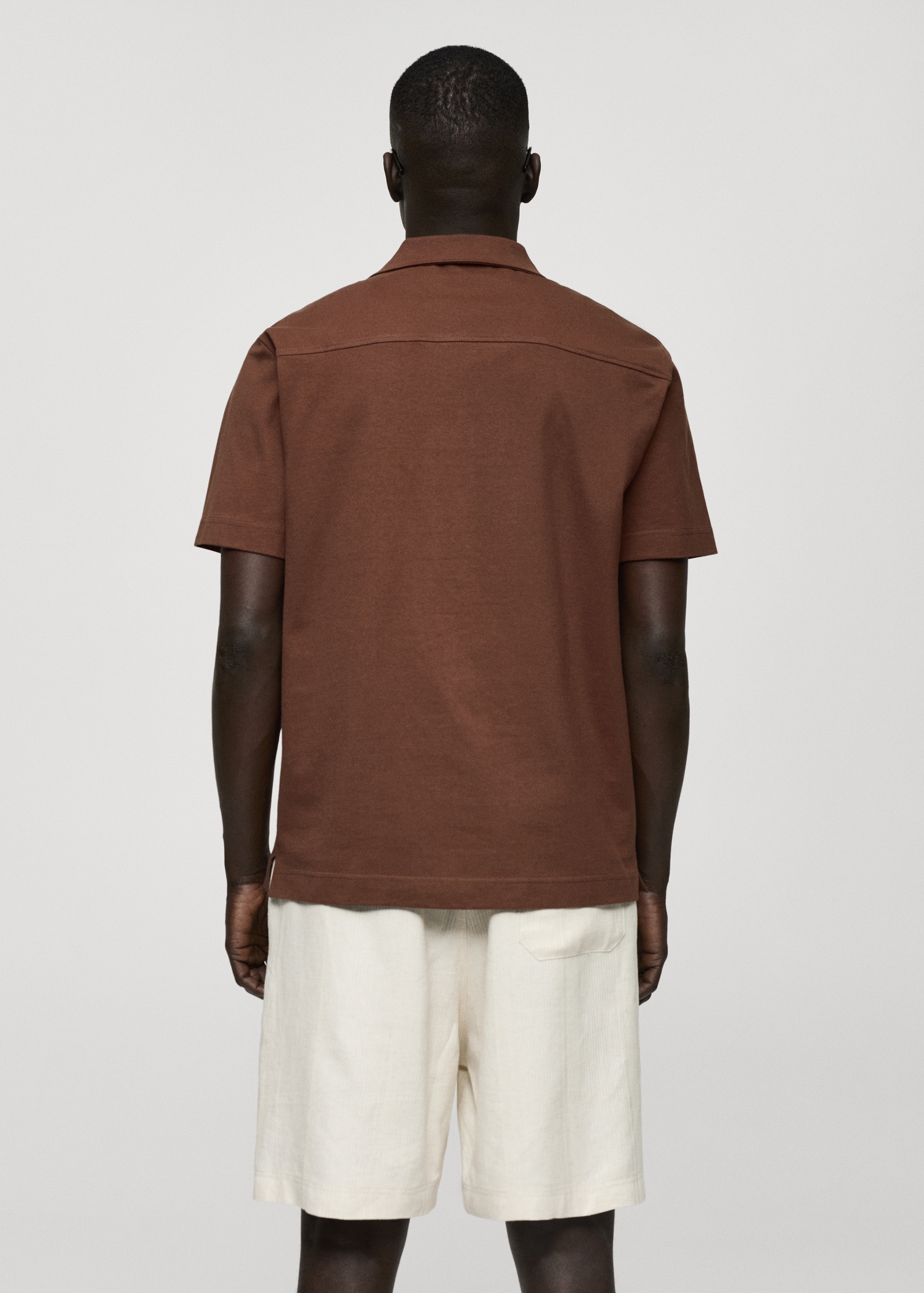 Regular-fit 100% cotton shirt - Reverse of the article