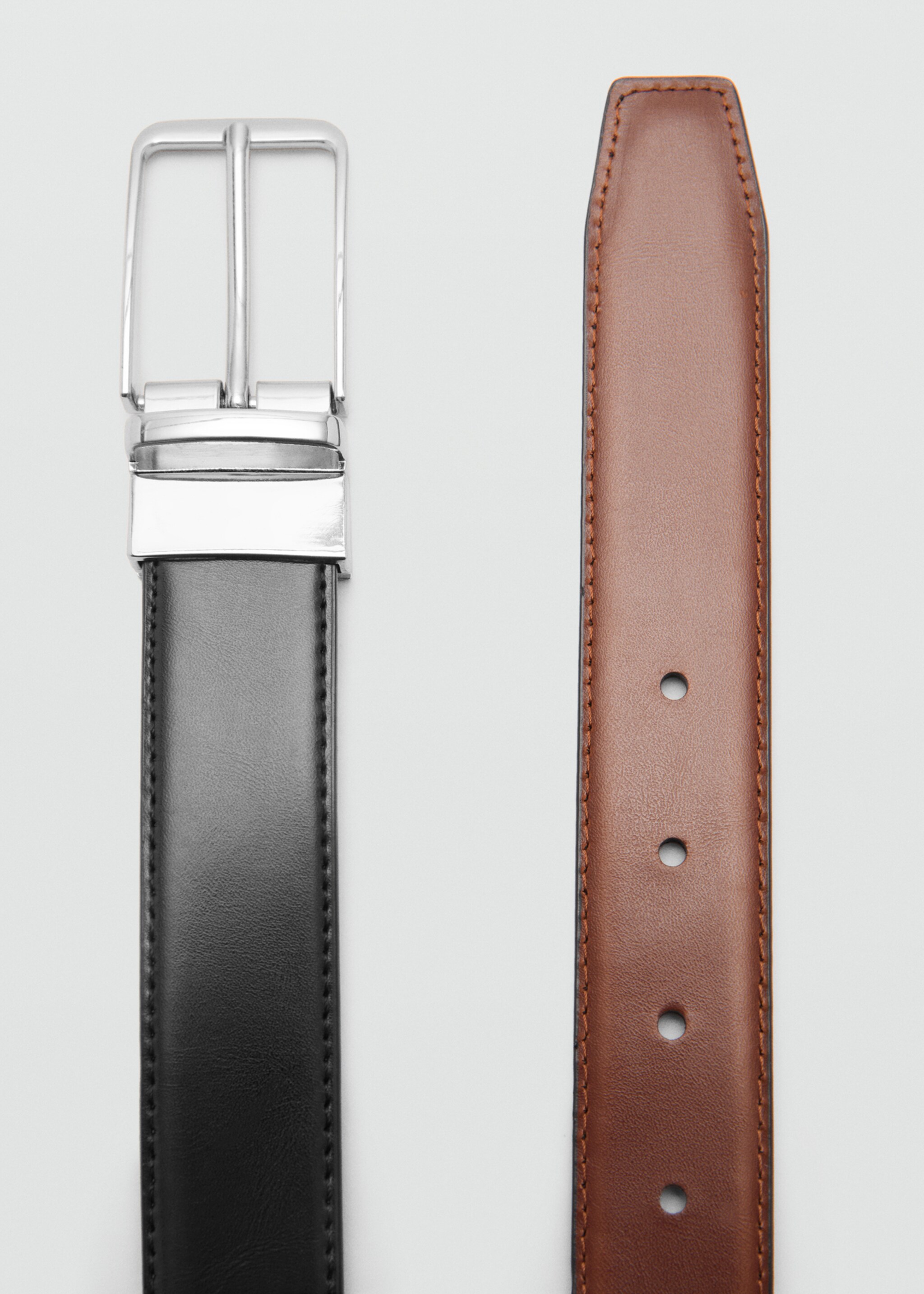 Leather reversible belt - Details of the article 3