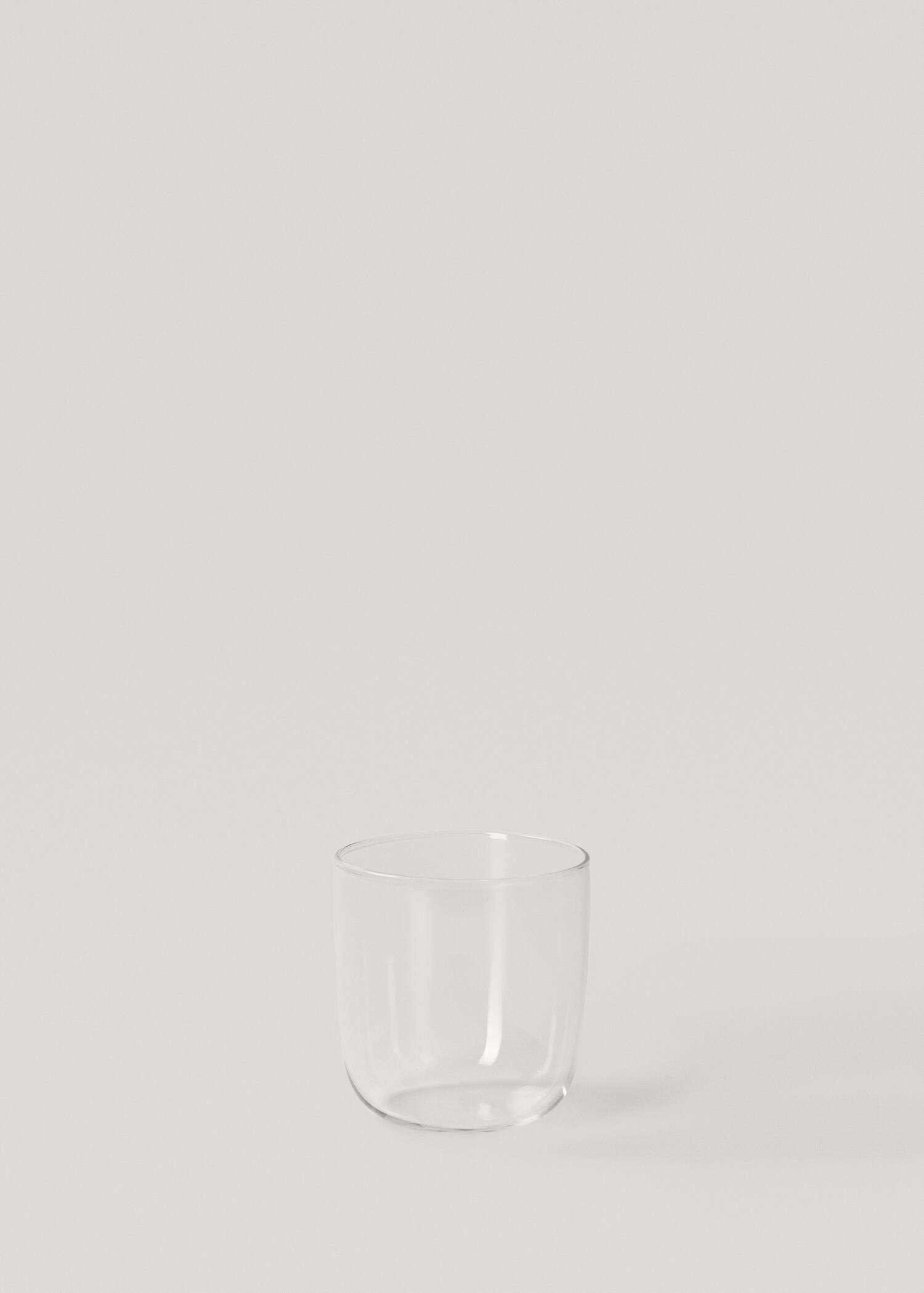 Medium borosilicate glass tumbler with plain design - Article without model