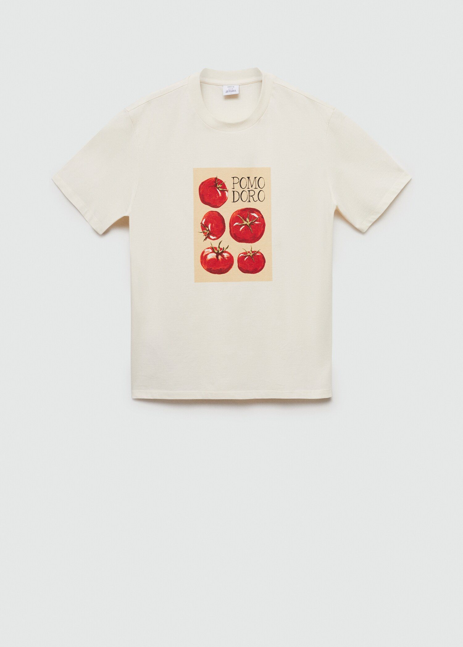 Regular fit printed cotton t-shirt - Article without model