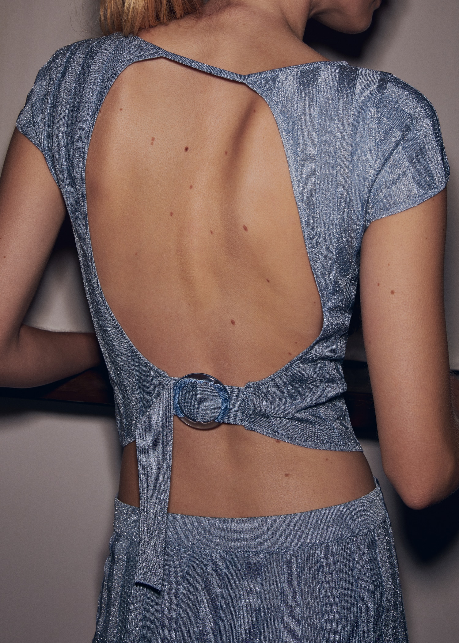 Open Back Tee Shirt Femme Dos Nu Shirt Blouse Dos Nu Y2K Top Haut