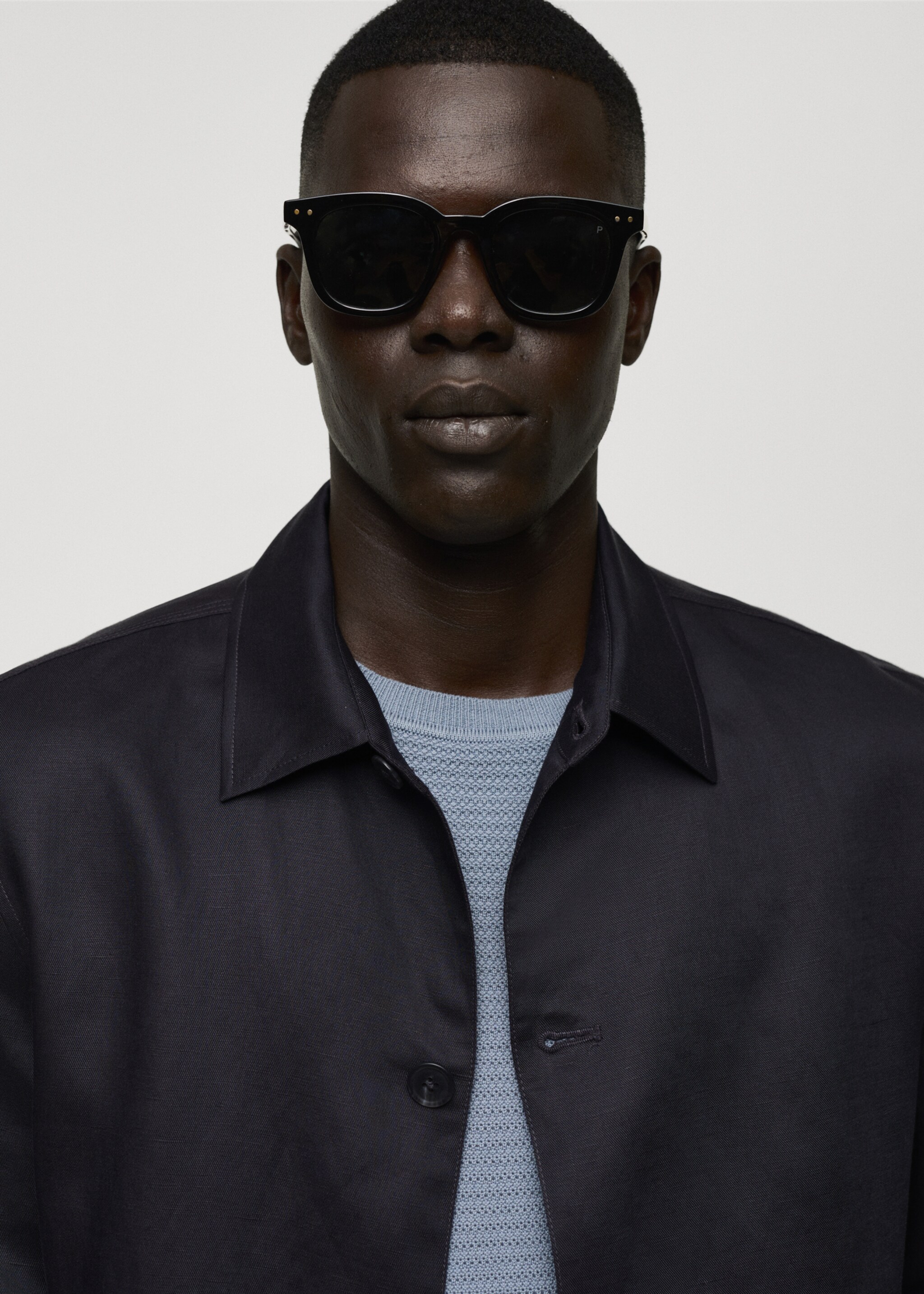 Tencel-linen blend overshirt - Details of the article 1