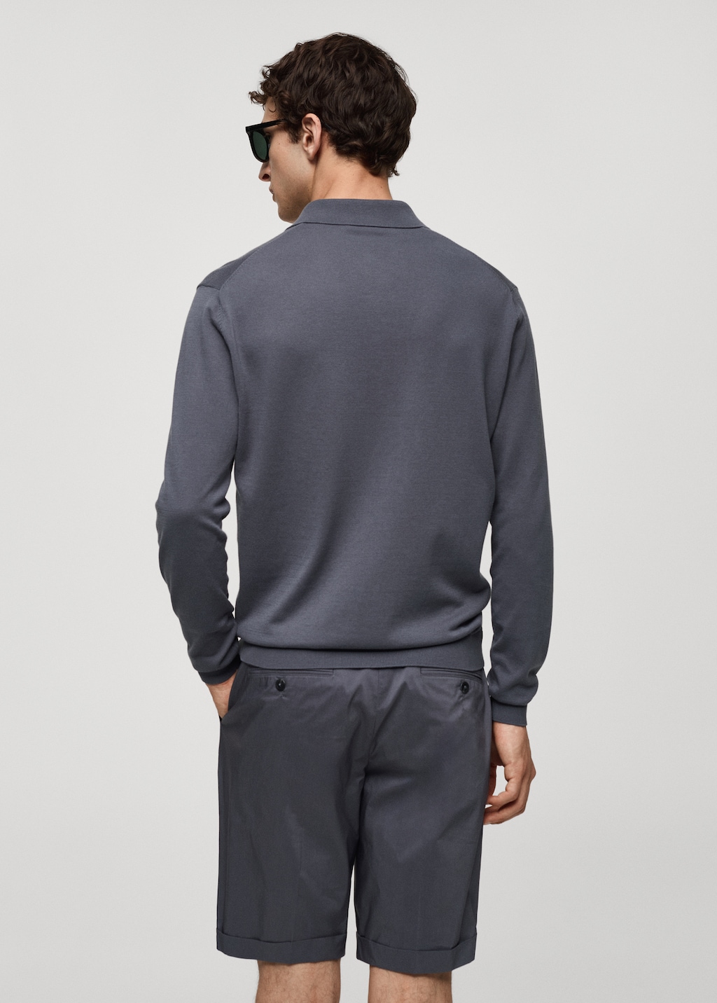 100% cotton knitted polo shirt