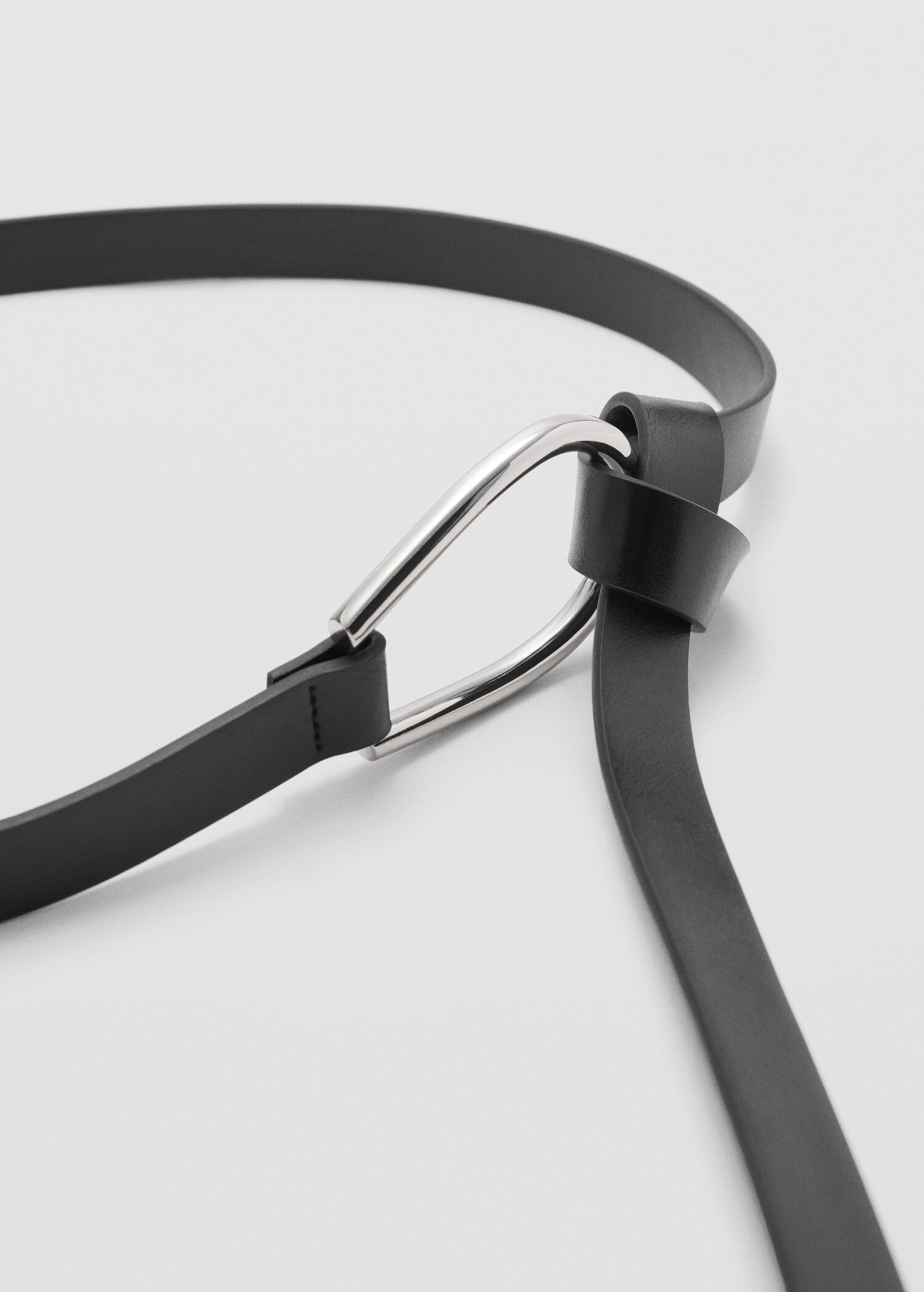 Oval buckle belt - Medium plane