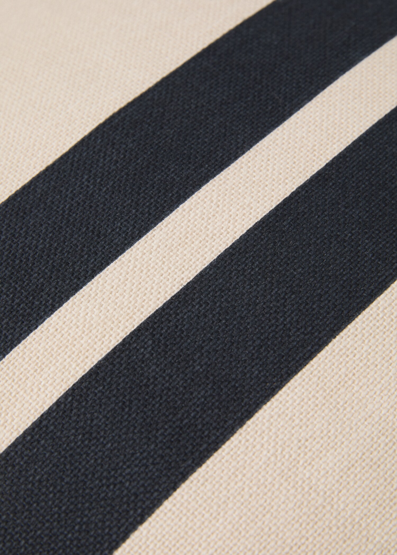 Housse de coussin coton double rayure 45x45 cm - Détail de l'article 3