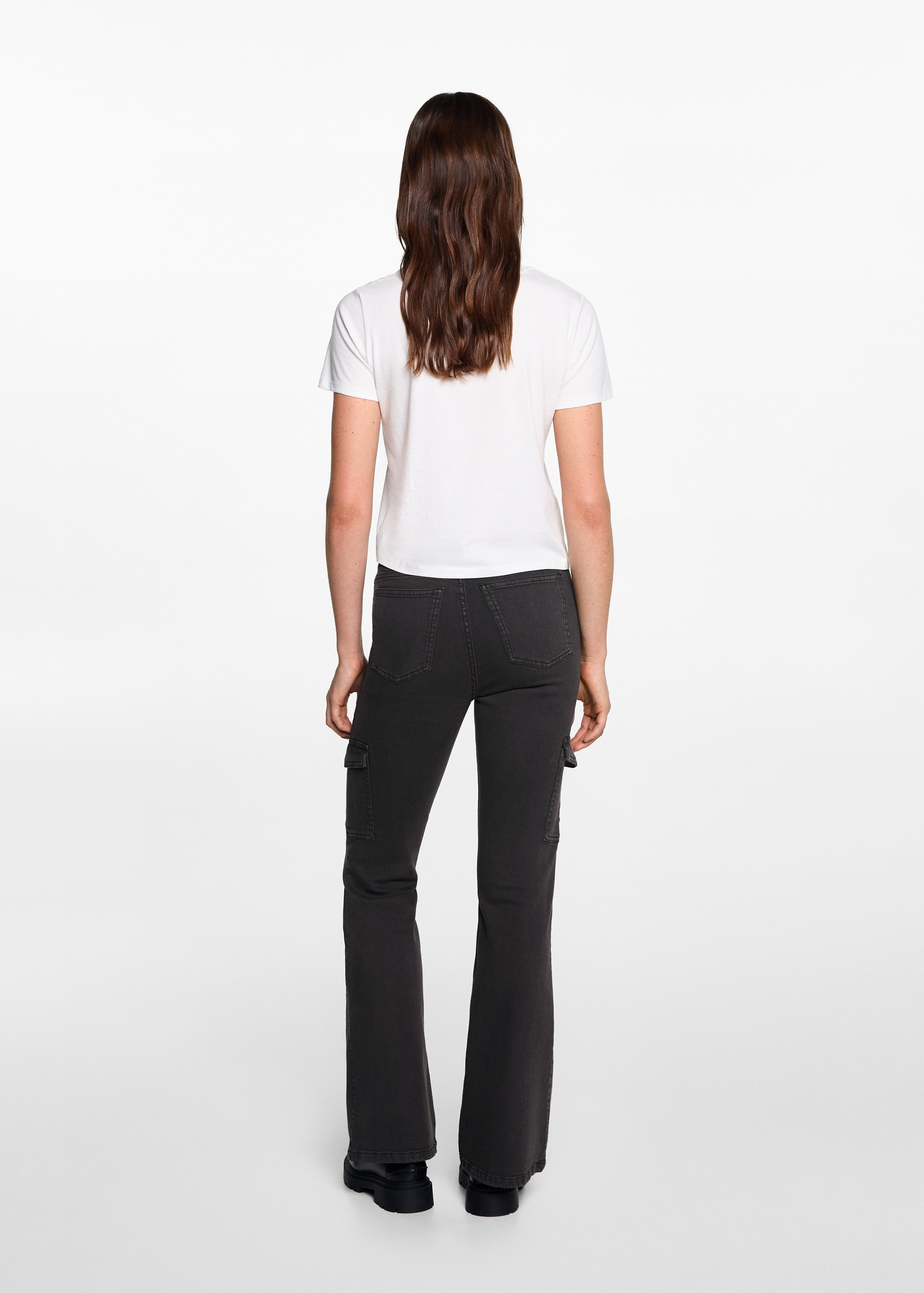 Flared cargo jeans - Reverse of the article