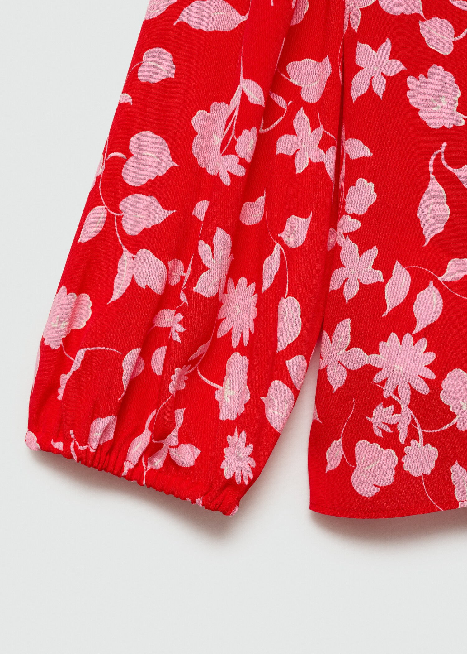 Blouse imprimée nœud - Détail de l'article 0