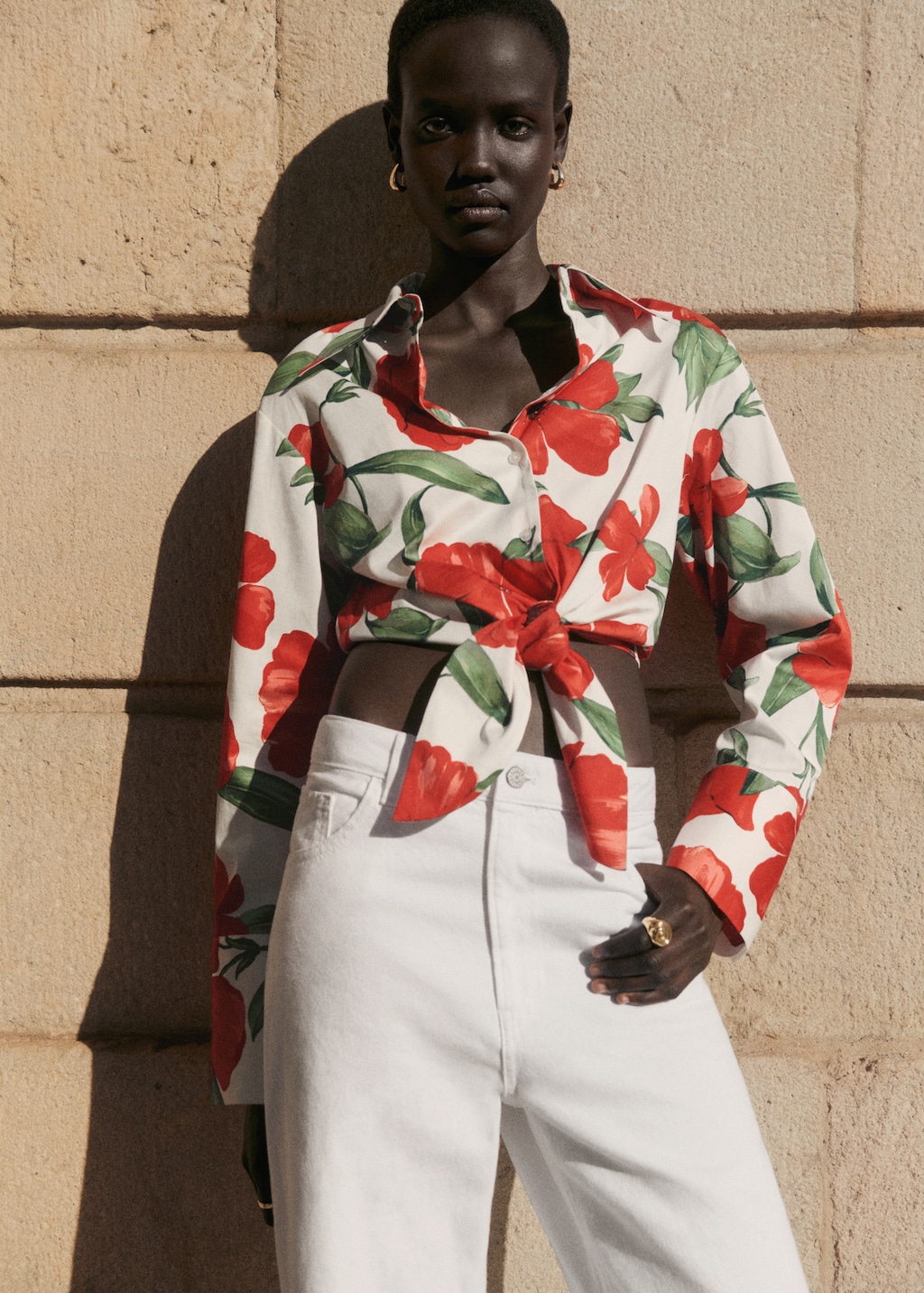 Mango camisa estampada hotsell