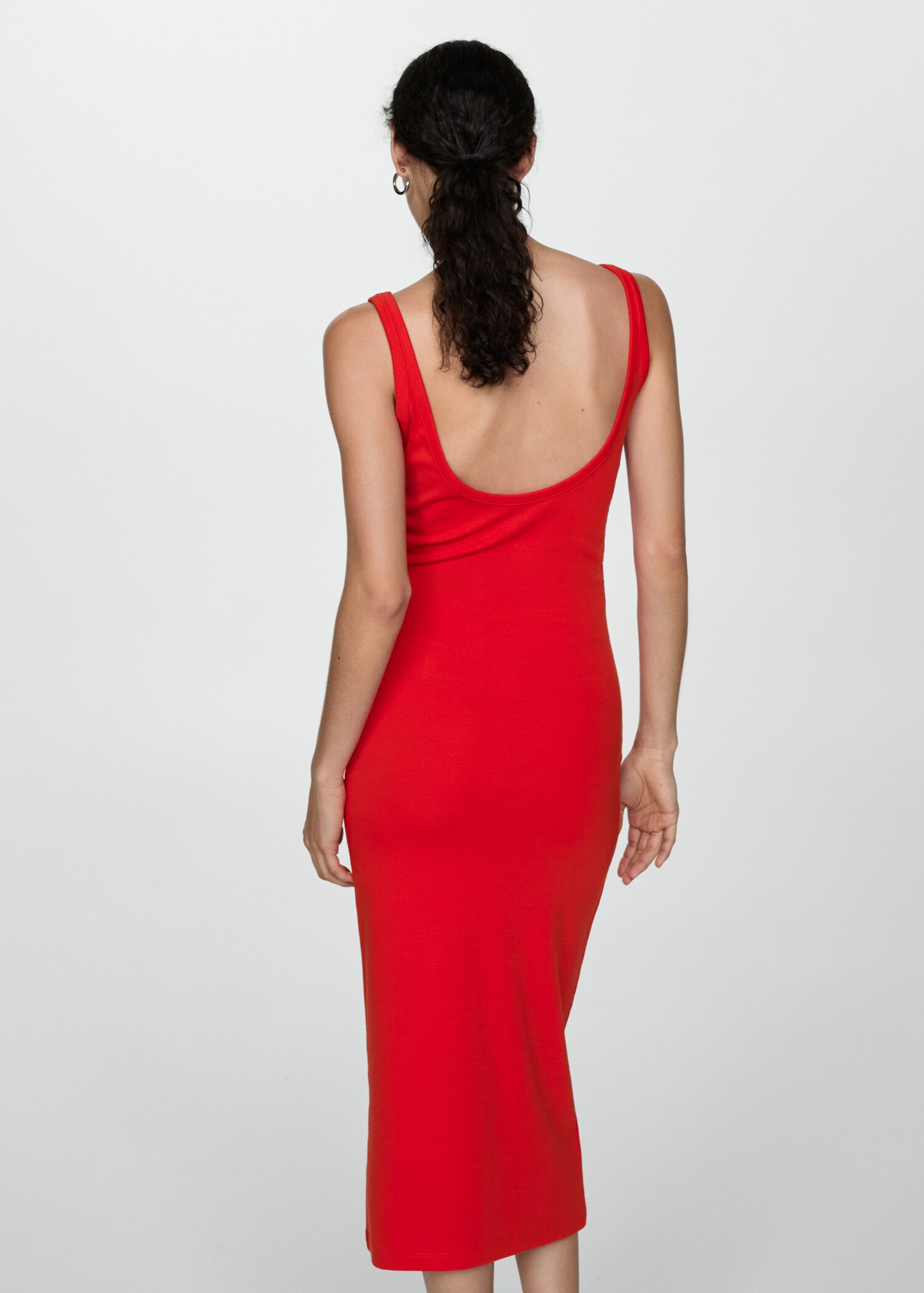 Vestido midi tirantes - Reverso del artículo