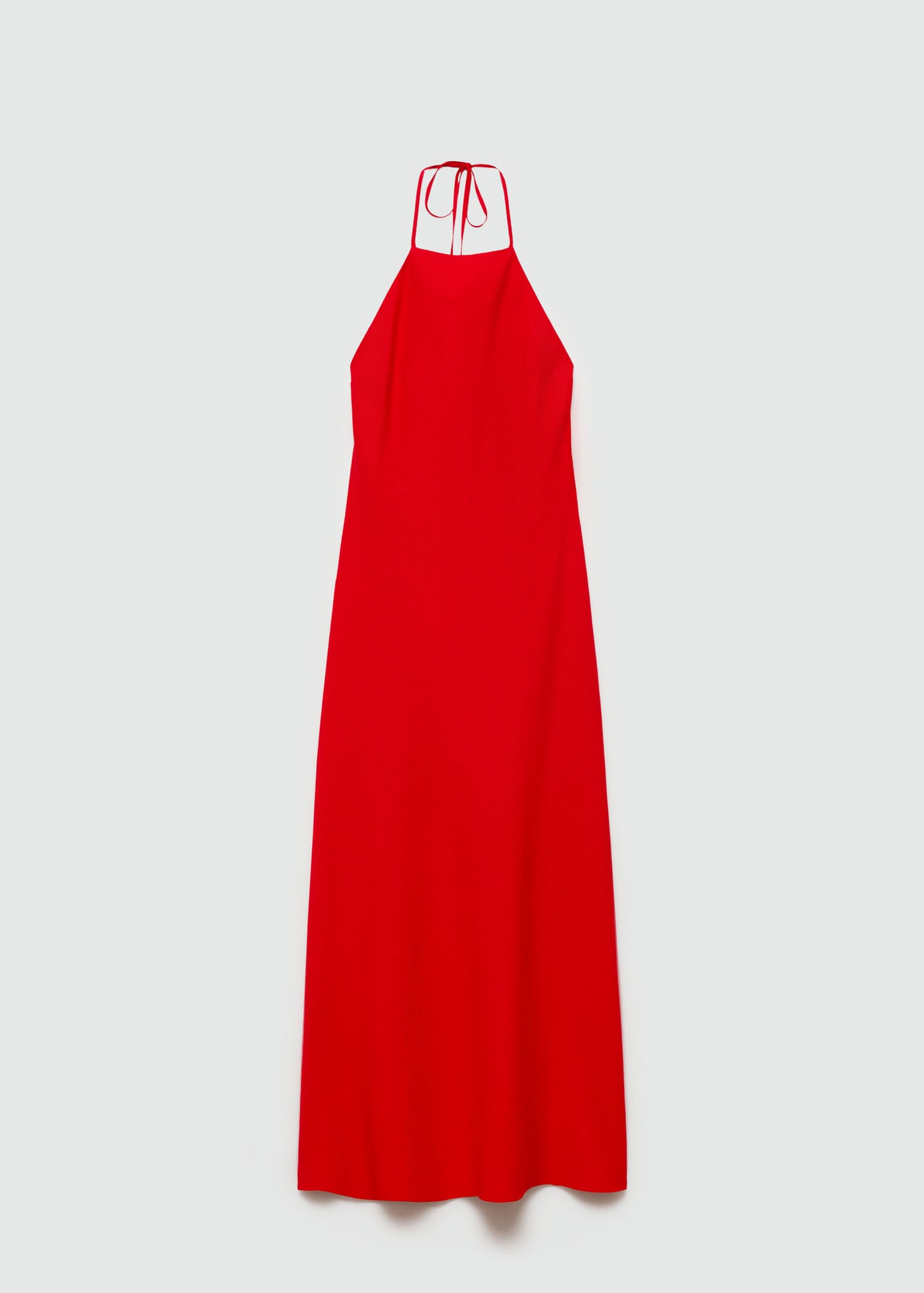Halter-neck linen dress - Article without model