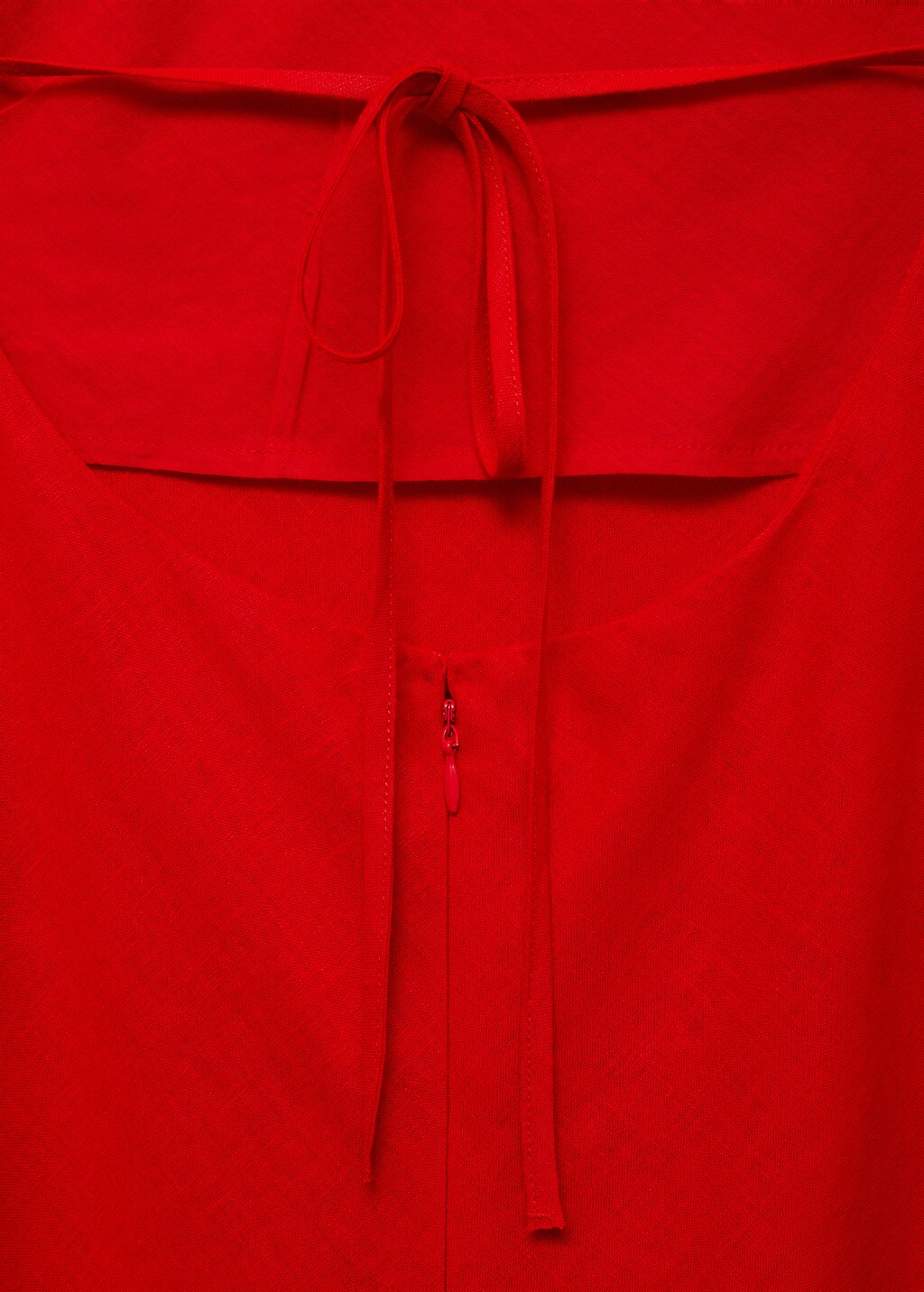 Halter neck linen dress
