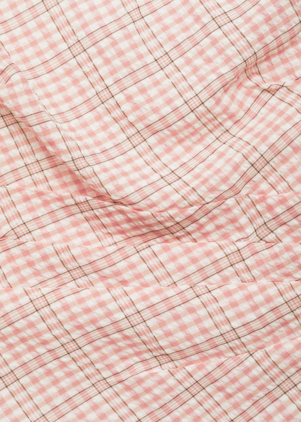 Mango pink tartan dress best sale
