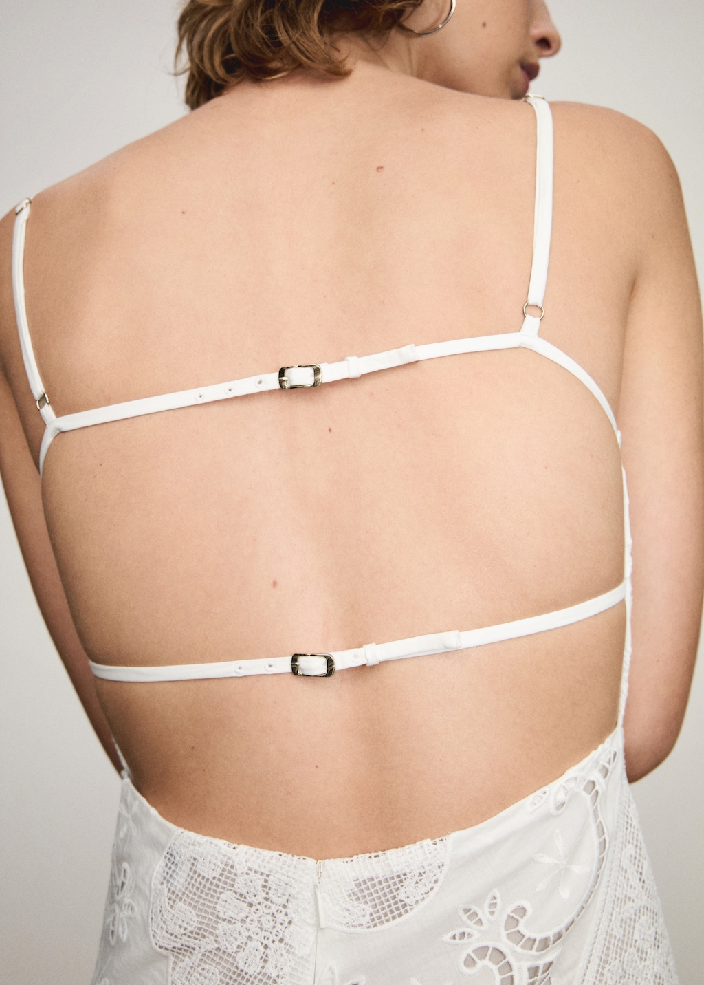 Asymmetrical embroidered dress