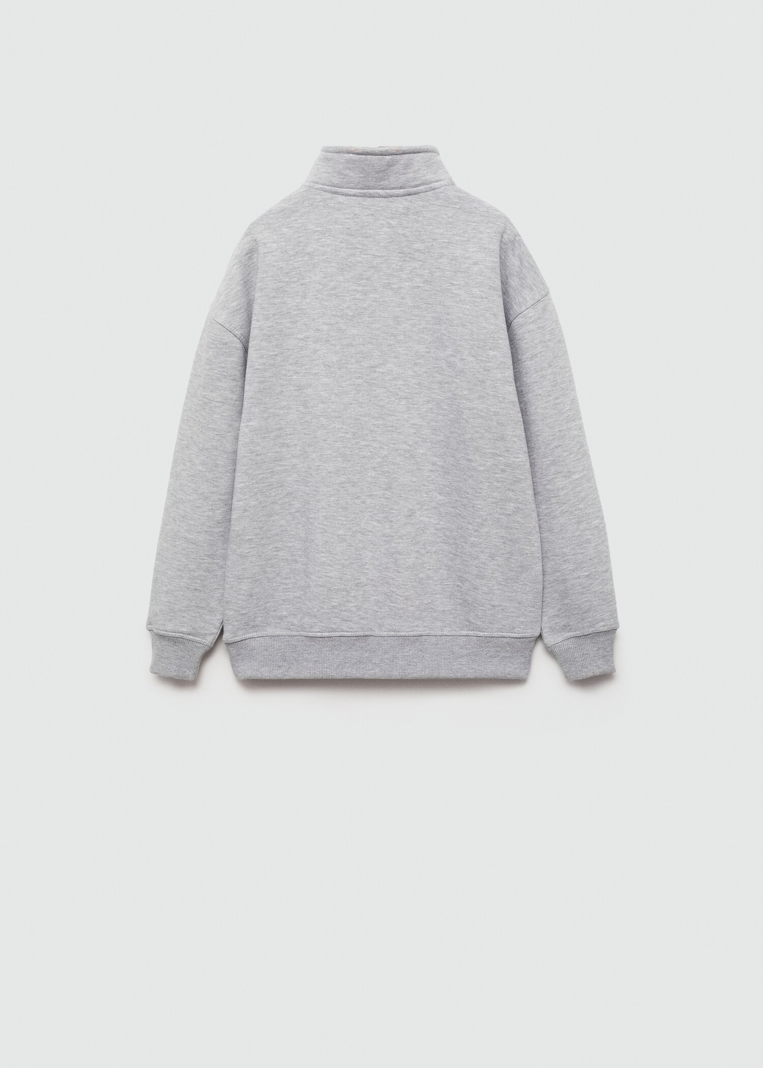 Embroidered detail cotton sweatshirt - Reverse of the article