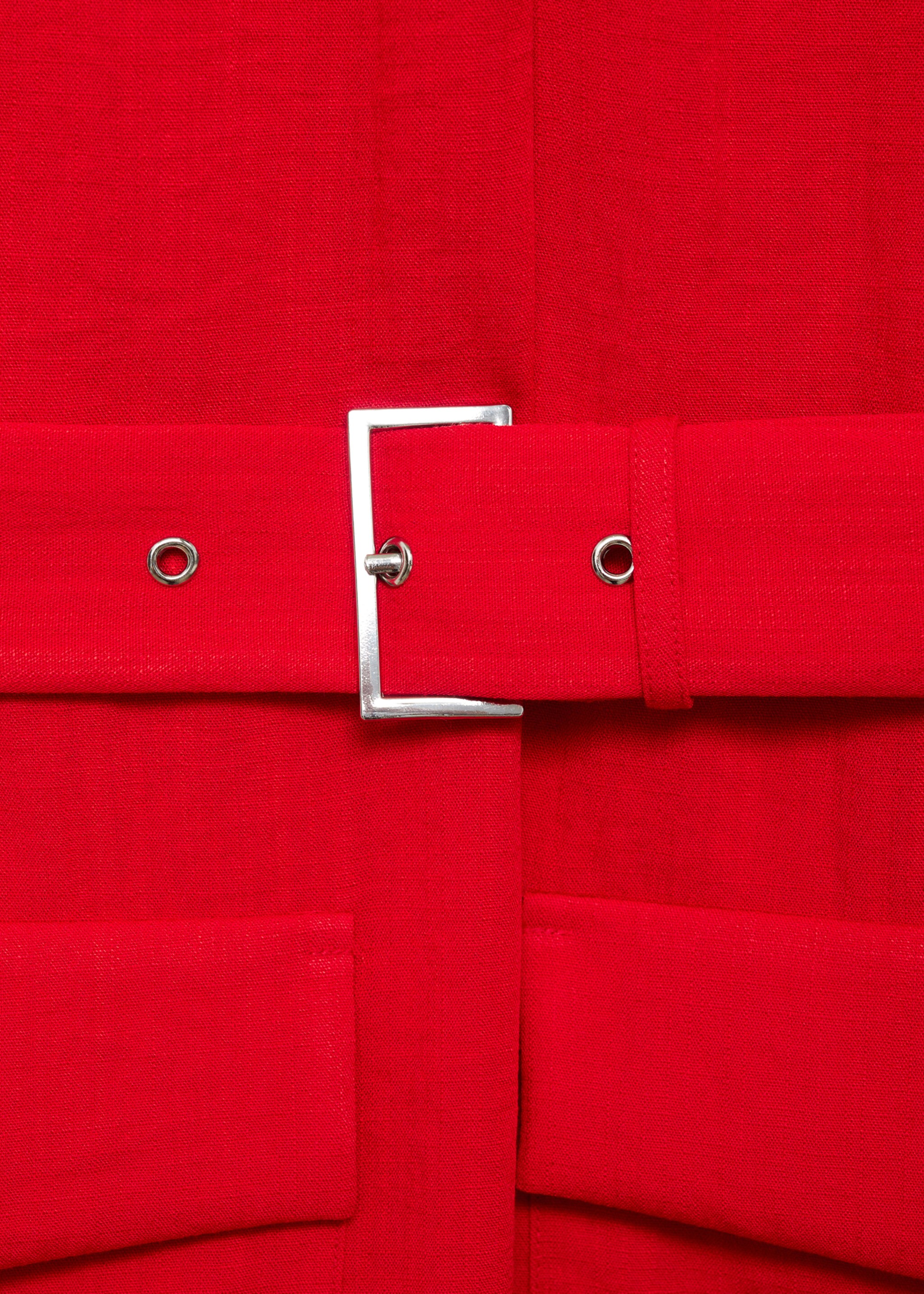Vestido bolsillos cinturón - Detalle del artículo 0