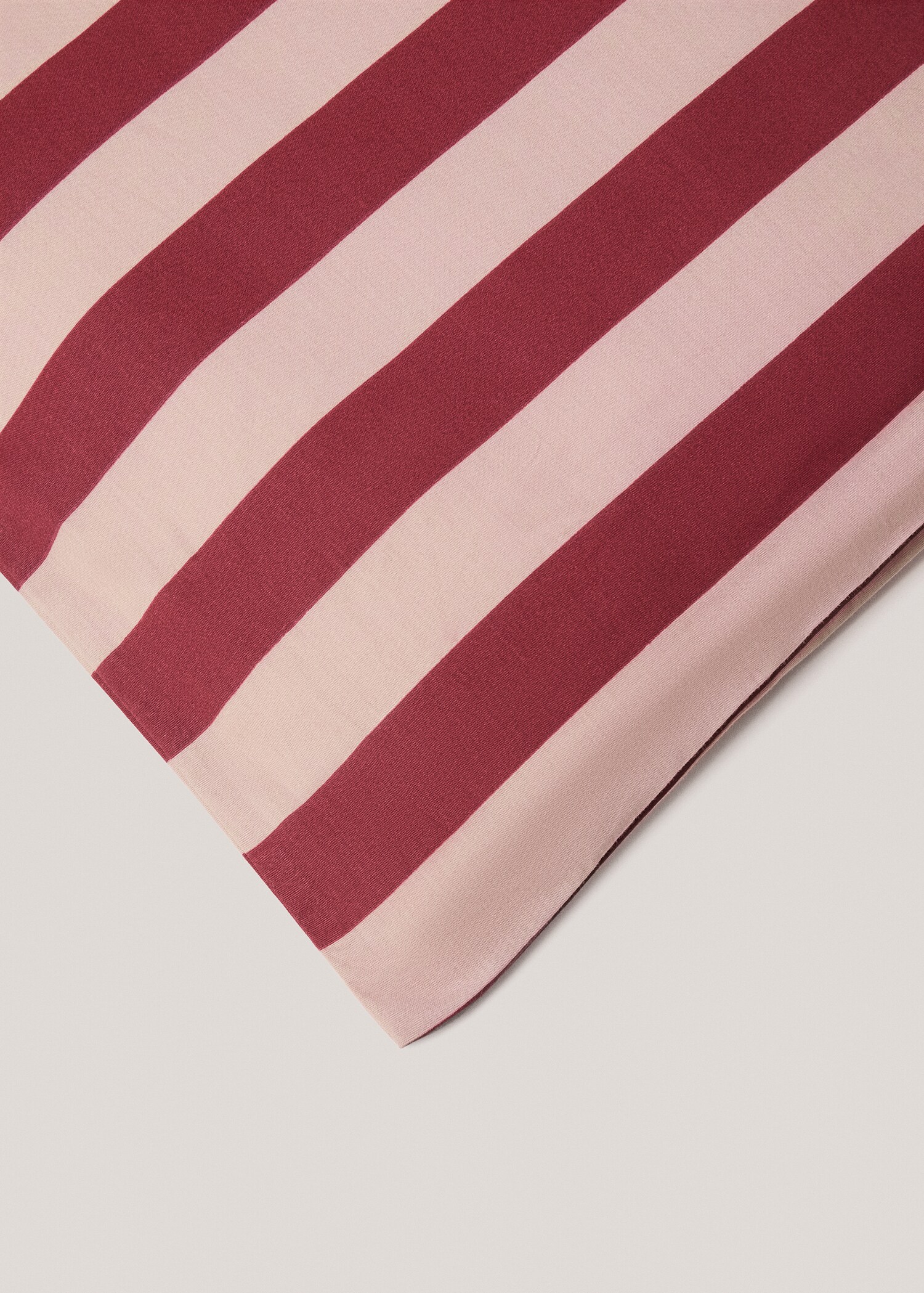 Percale cotton Kodak-striped duvet cover for 180cm bed - Details of the article 2