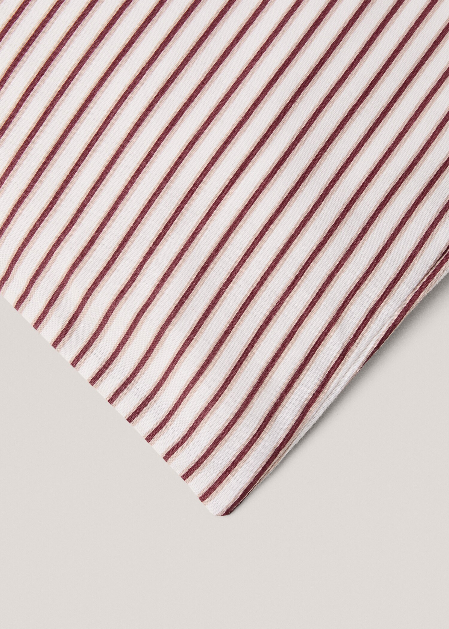 Percale cotton striped duvet cover for 150 cm bed - Details of the article 2