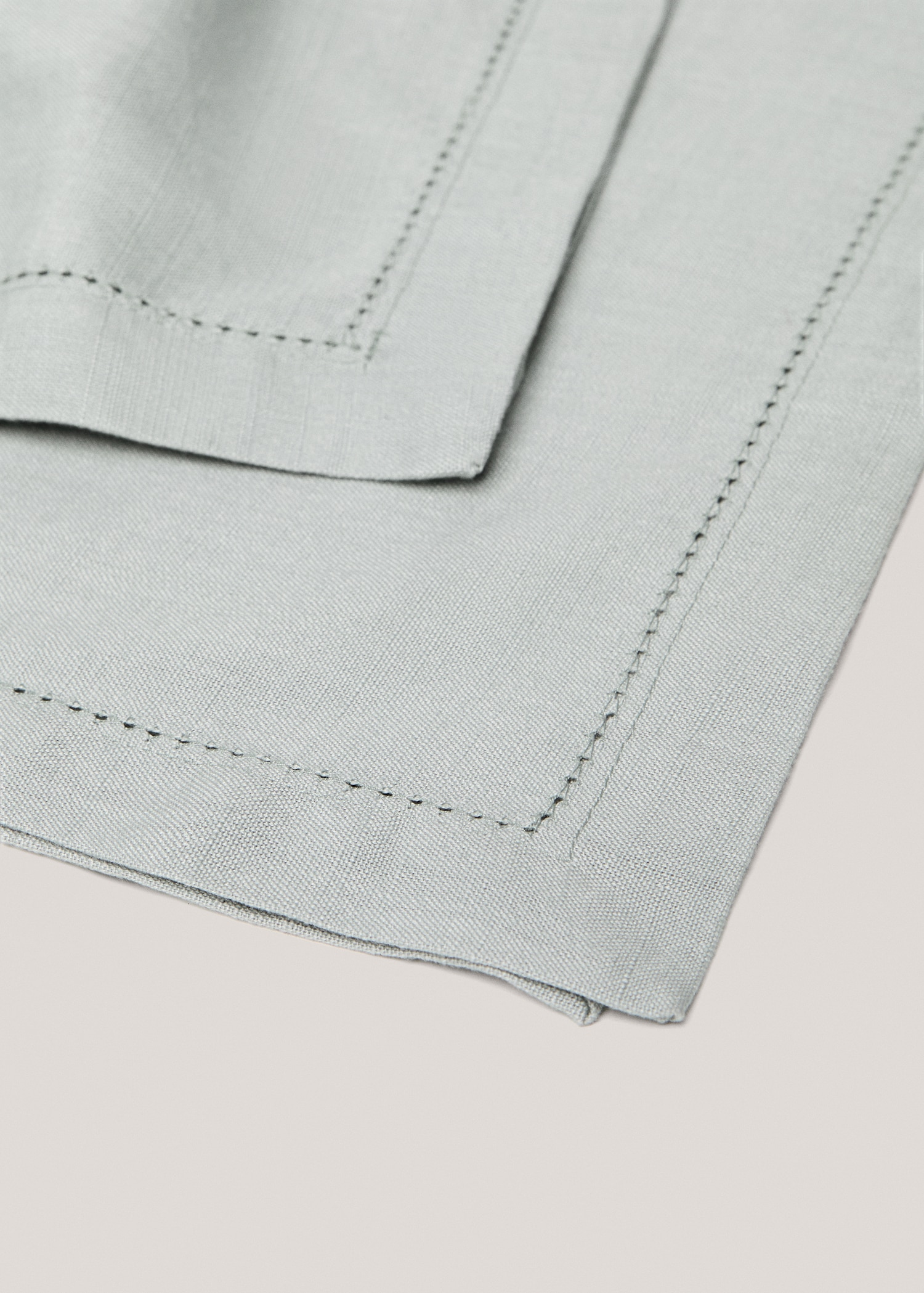 Hemstitch embroidered tablecloth 170x250cm - Details of the article 1
