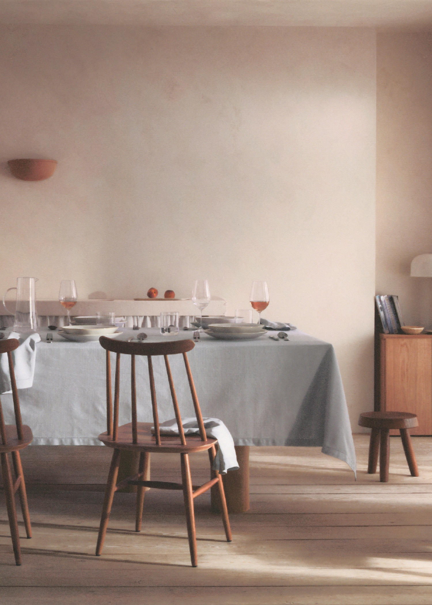 Hemstitch embroidered tablecloth 170x250cm - Details of the article 6