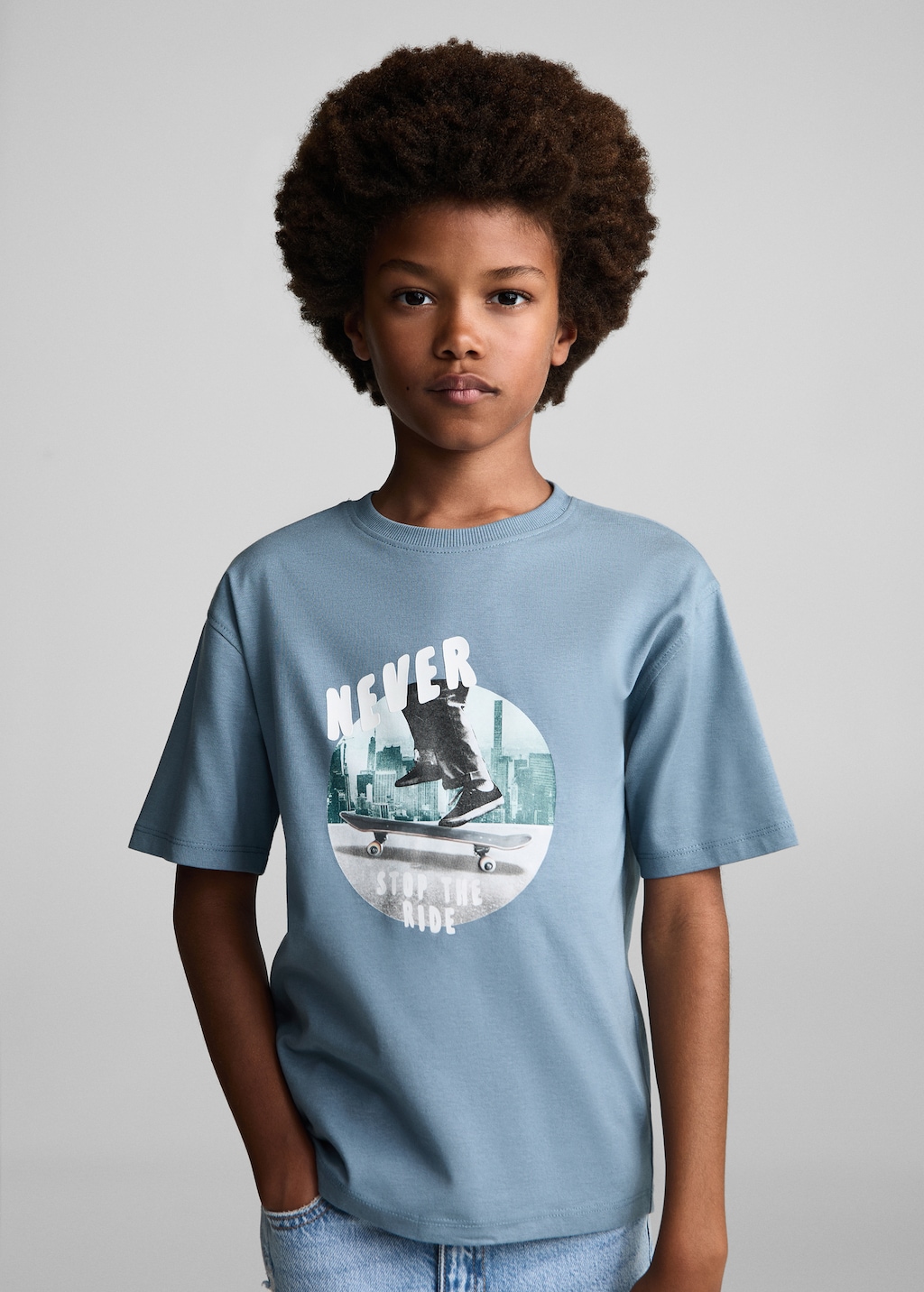 Skater printed t-shirt - Kids | MANGO Kosovo Skater printed t-shirt - Kids | MANGO Kosovo