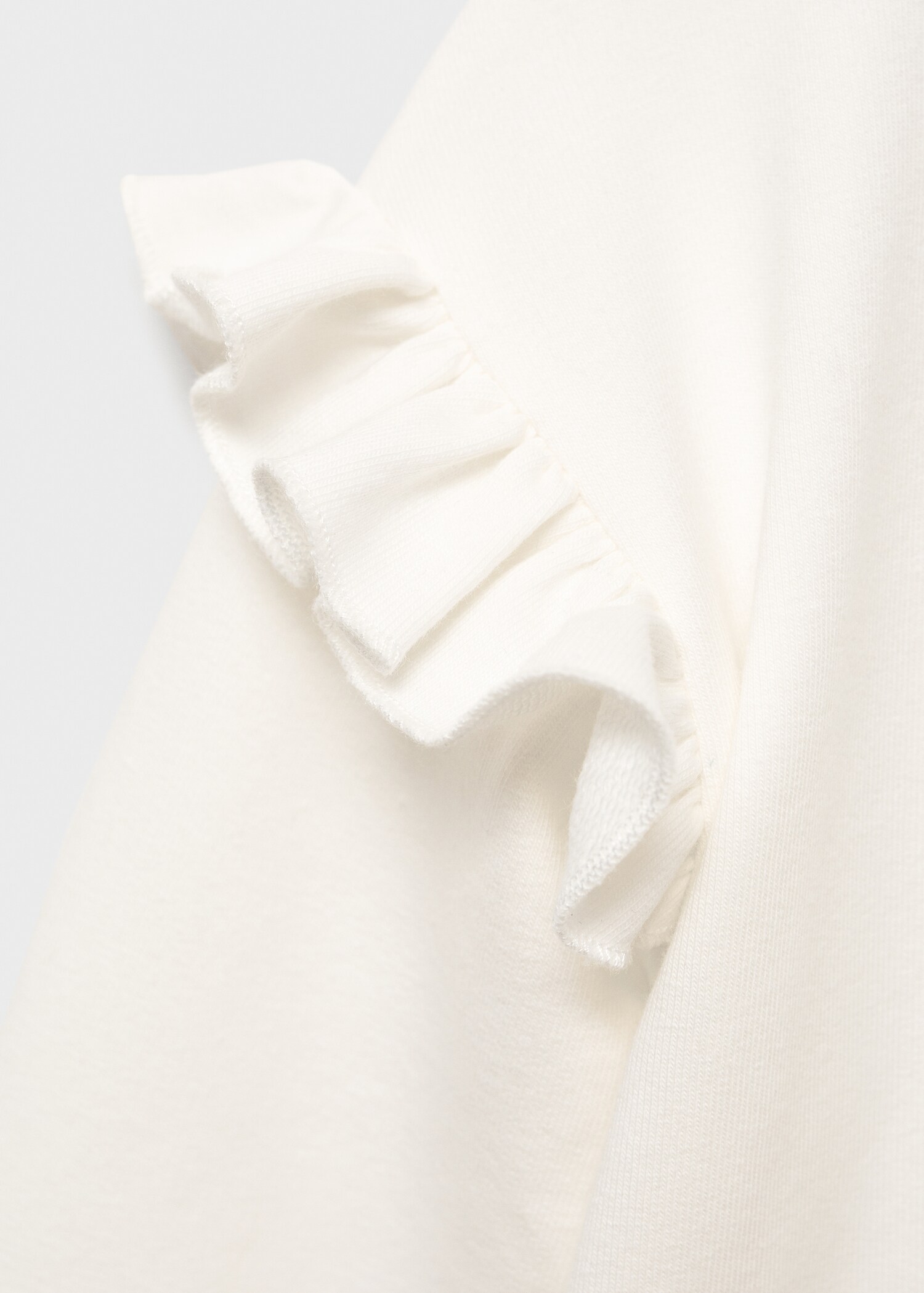 Ruffled cotton sweatshirt - Details of the article 8