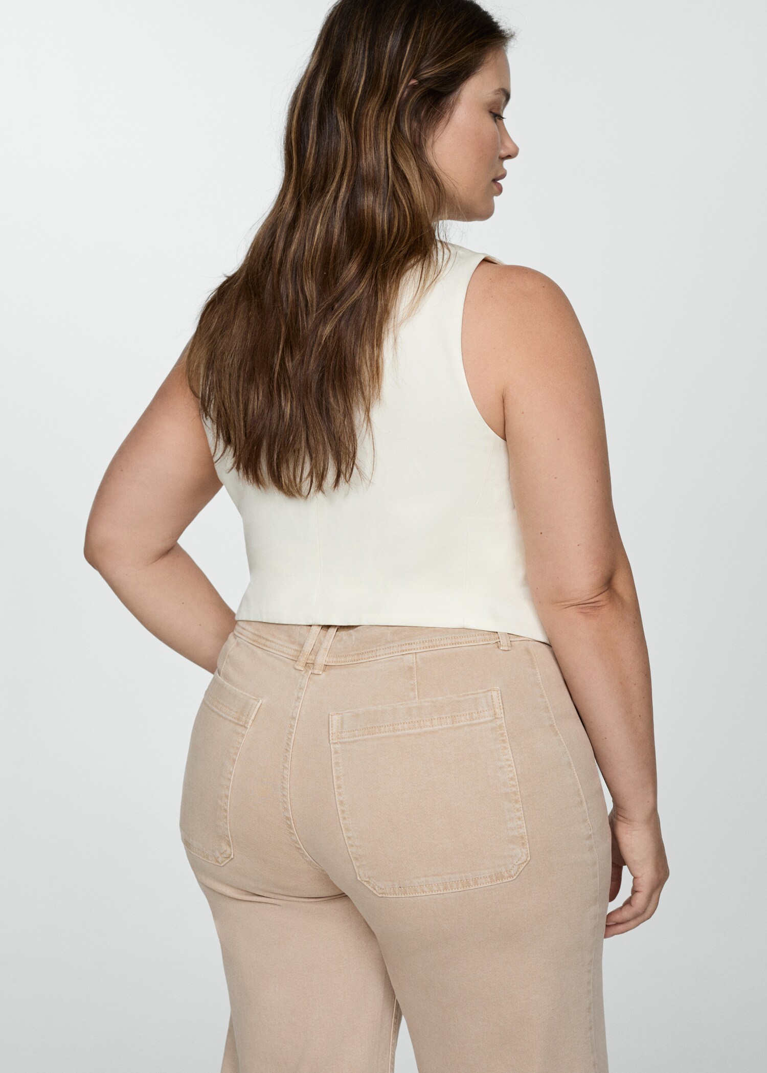 Jean style jupe-culotte Catherin taille haute - Détail de l'article 4