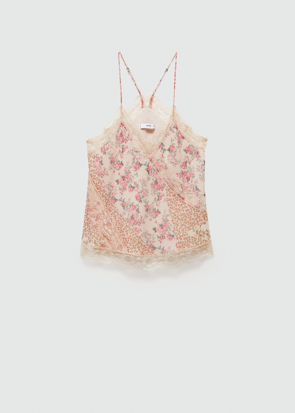 Top estampado encaje