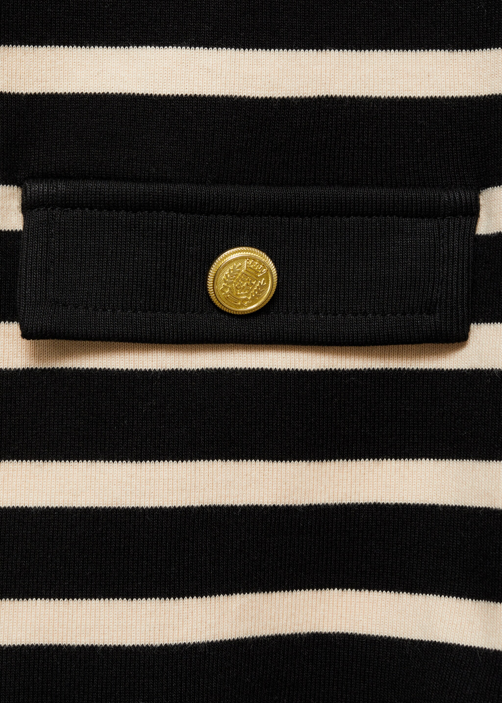 Striped cardigan with buttons - Details of the article 0