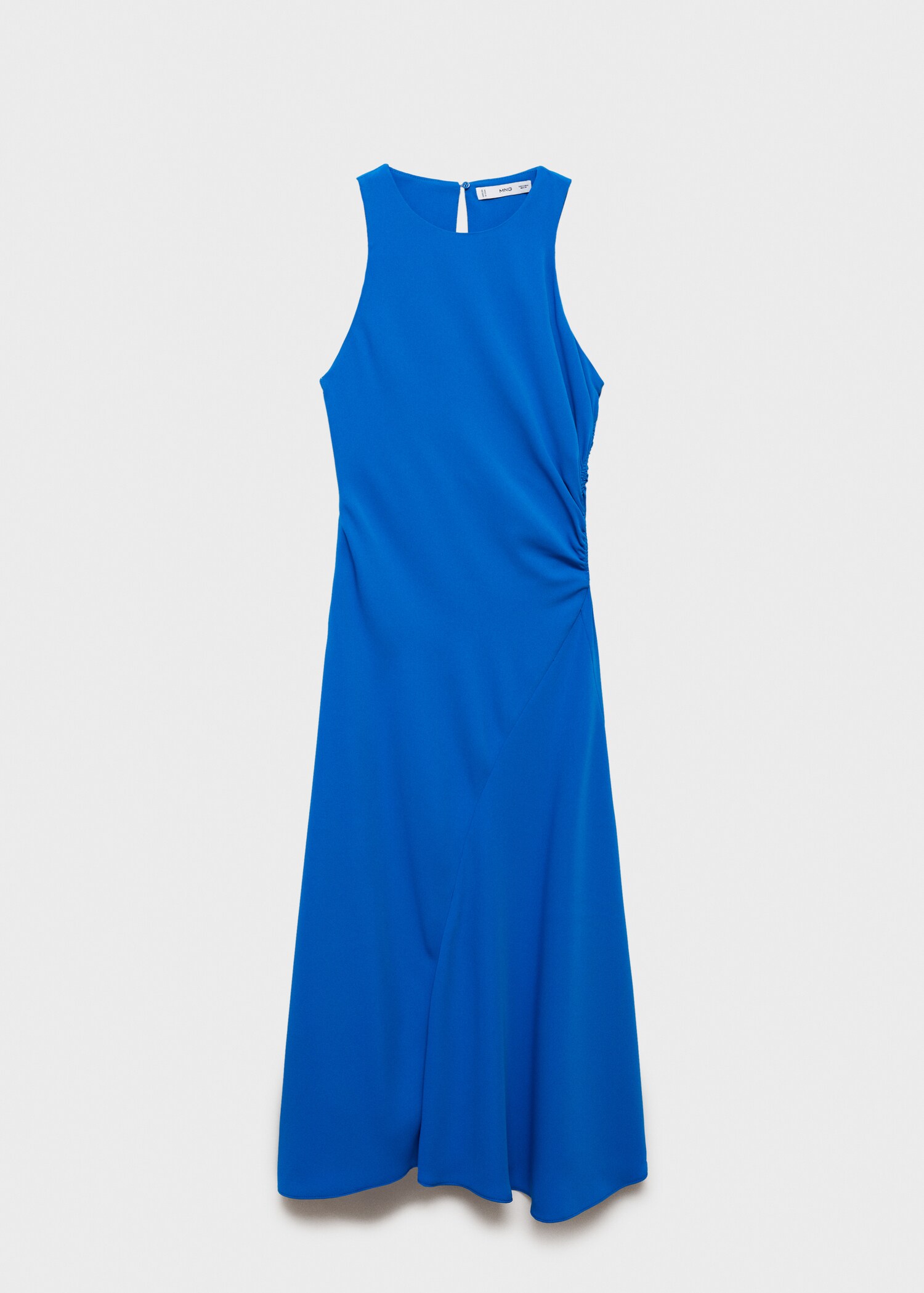 Drape detaylı midi elbise - Modelsiz ürün