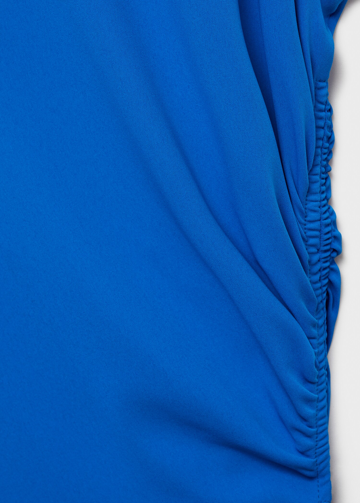Drape detaylı midi elbise - Ürün detayı 8
