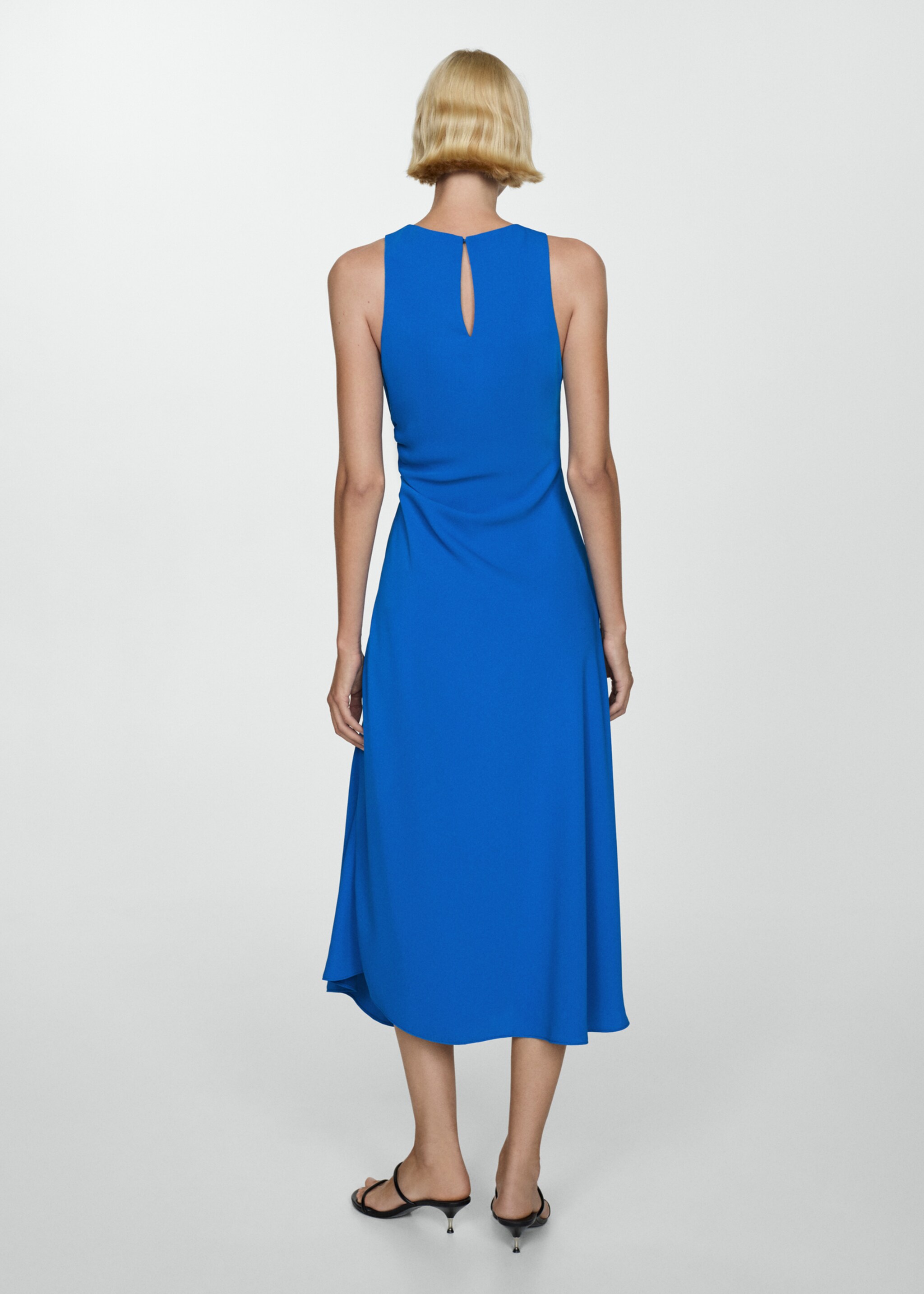Vestido midi detalle drapeado - Reverso del artículo