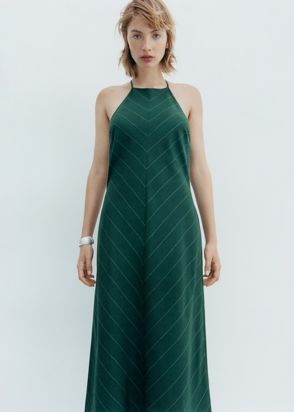 Mango pinstripe dress hotsell