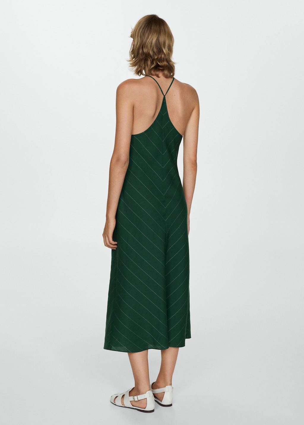 Mango pinstripe dress hotsell