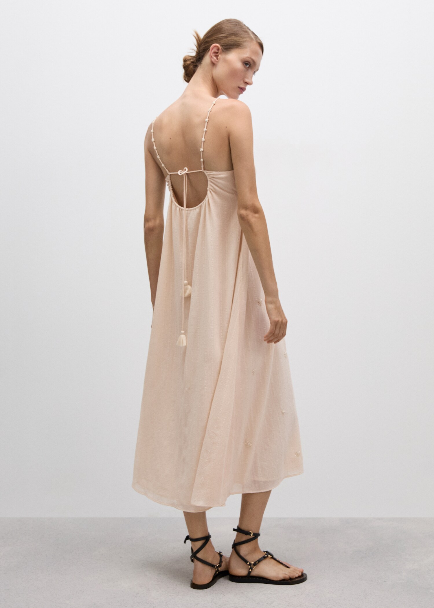 Beaded straps dress - Reverse of the article
