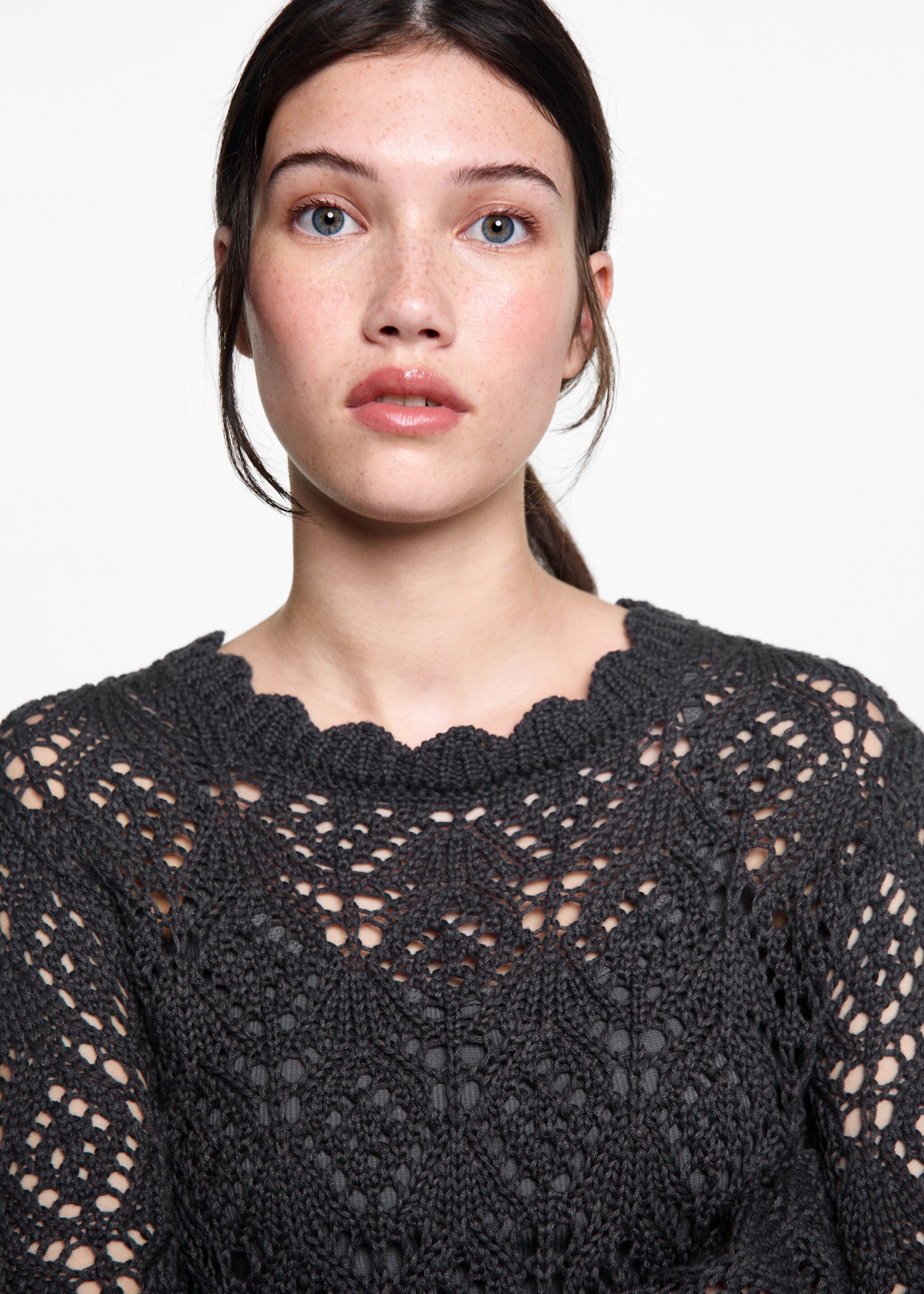 Openwork knit sweater - Details of the article 1