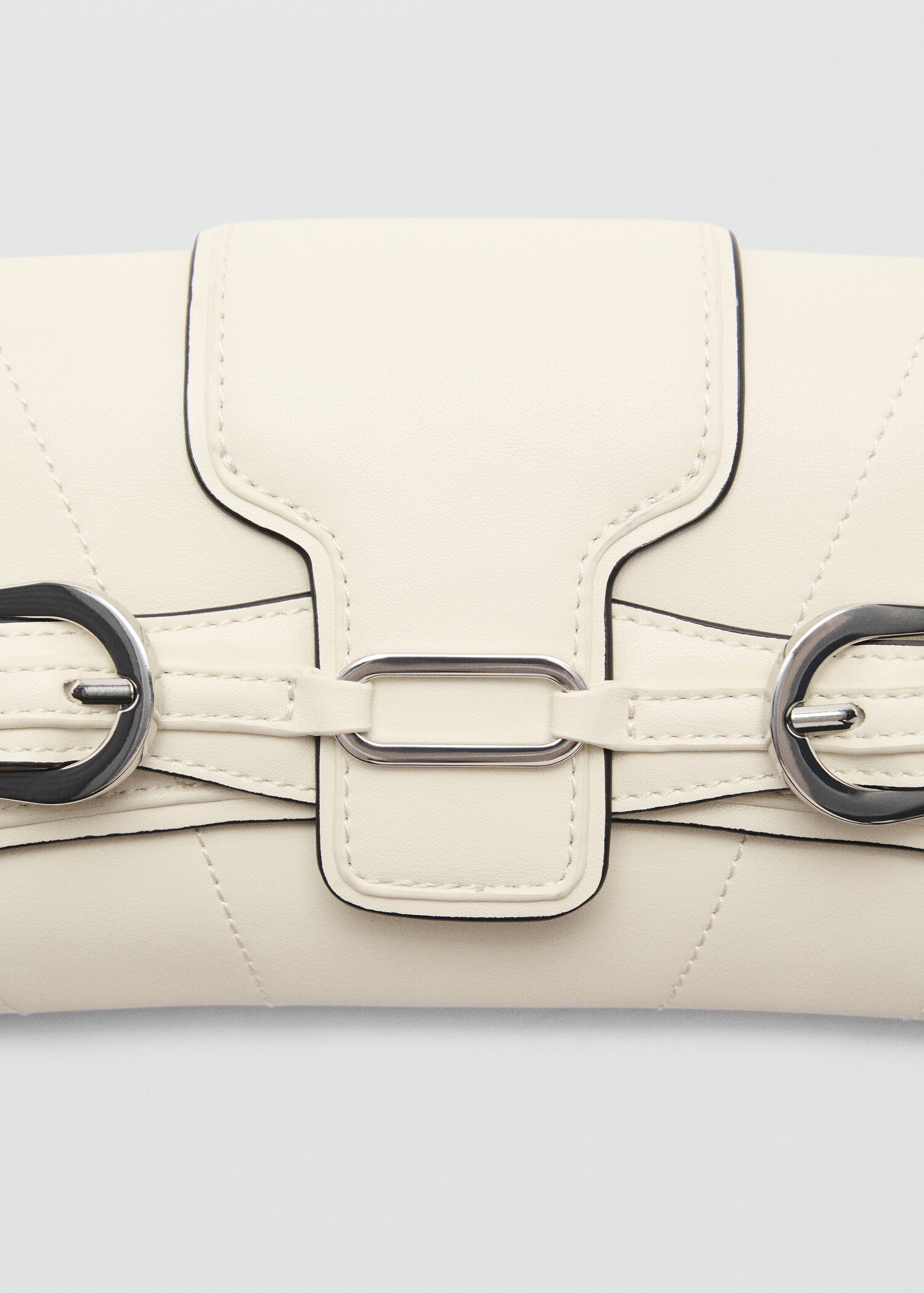 Shoulder bag with buckles detail - Details of the article 2