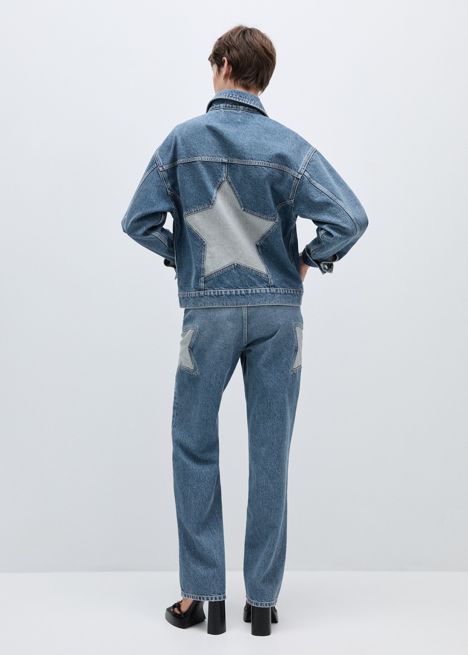 Jeans rectos estrellas - Reverso del artículo