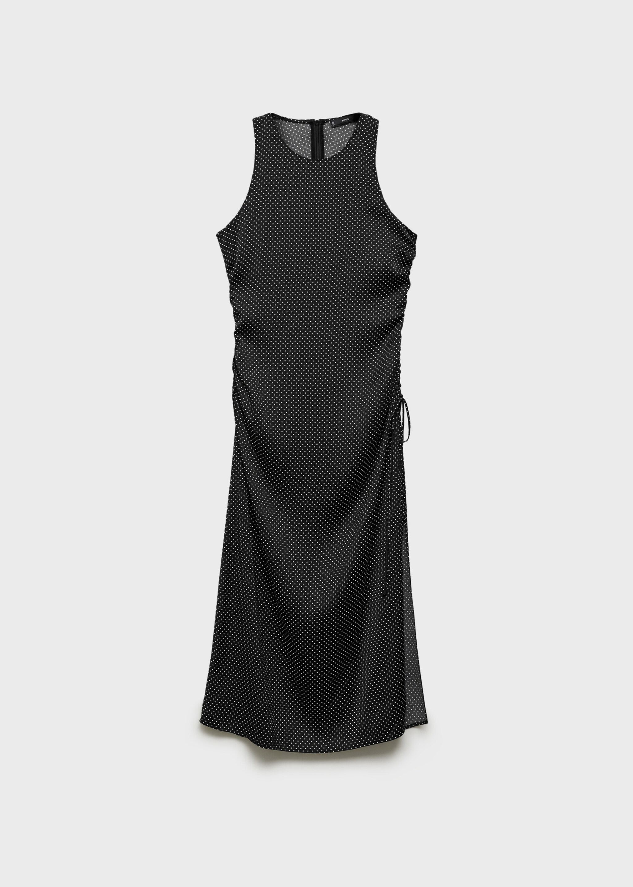 Vestido lunares fruncido lateral - Artículo sin modelo