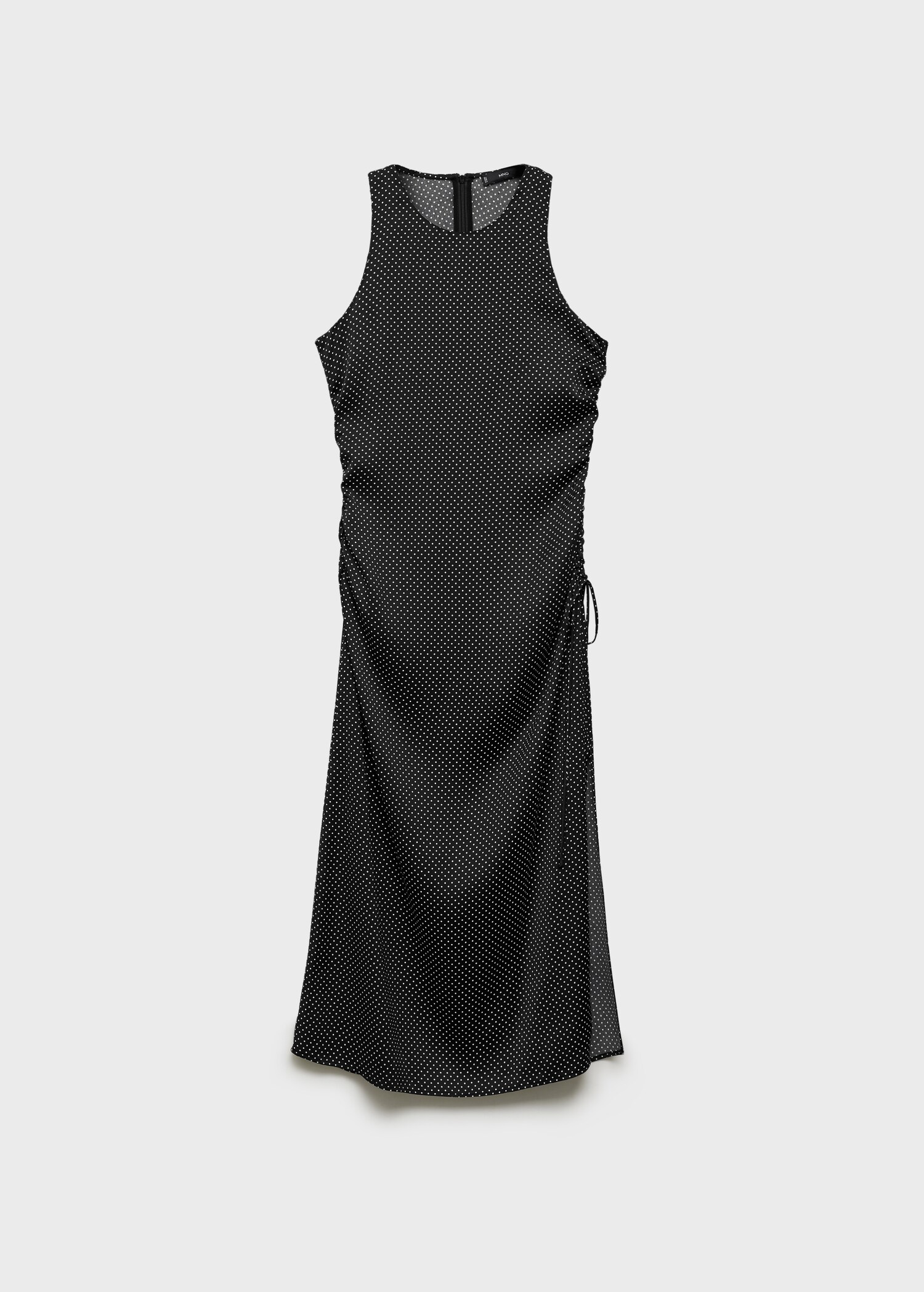 Robe pois fronce latérale - Article sans modèle