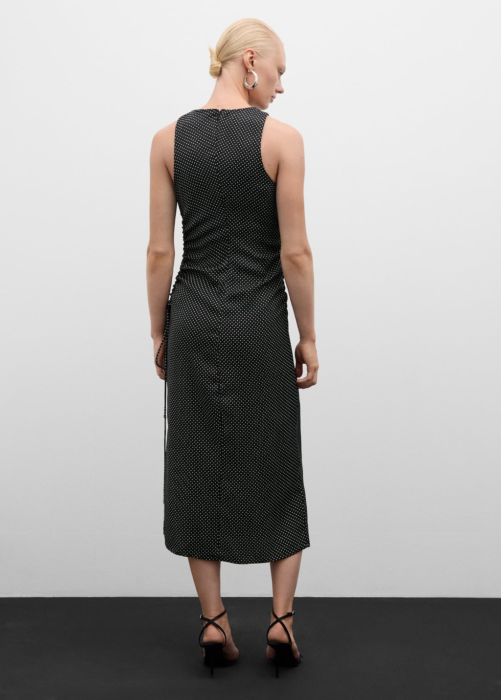 Mango robe longue a pois hotsell