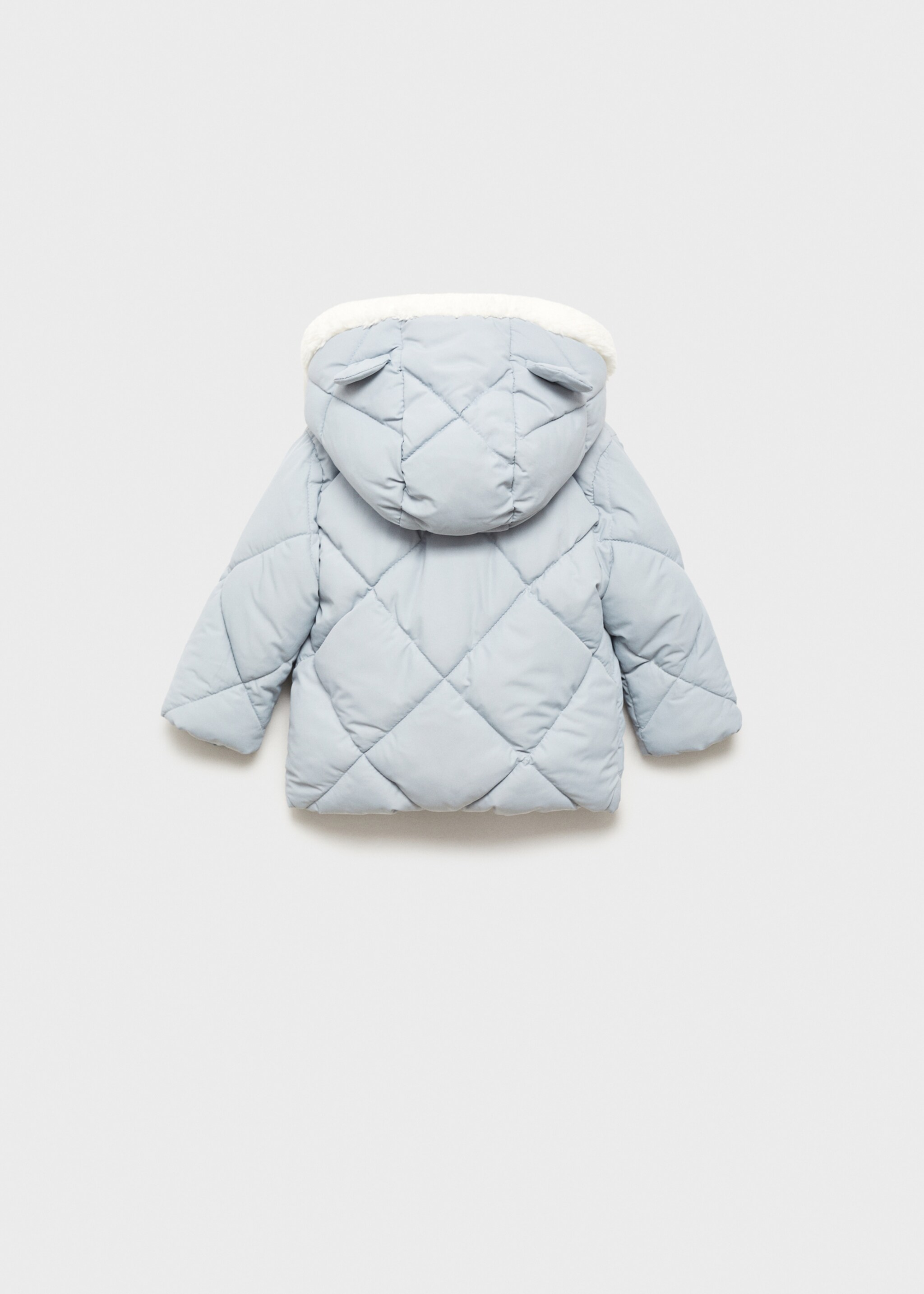 Hears hood quilted coat - Reverse of the article