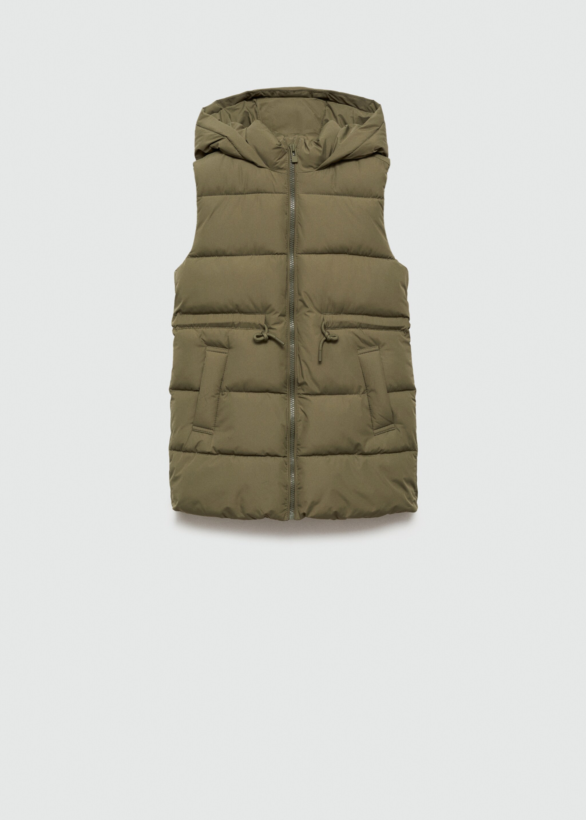 Long quilted gilet - Article without model