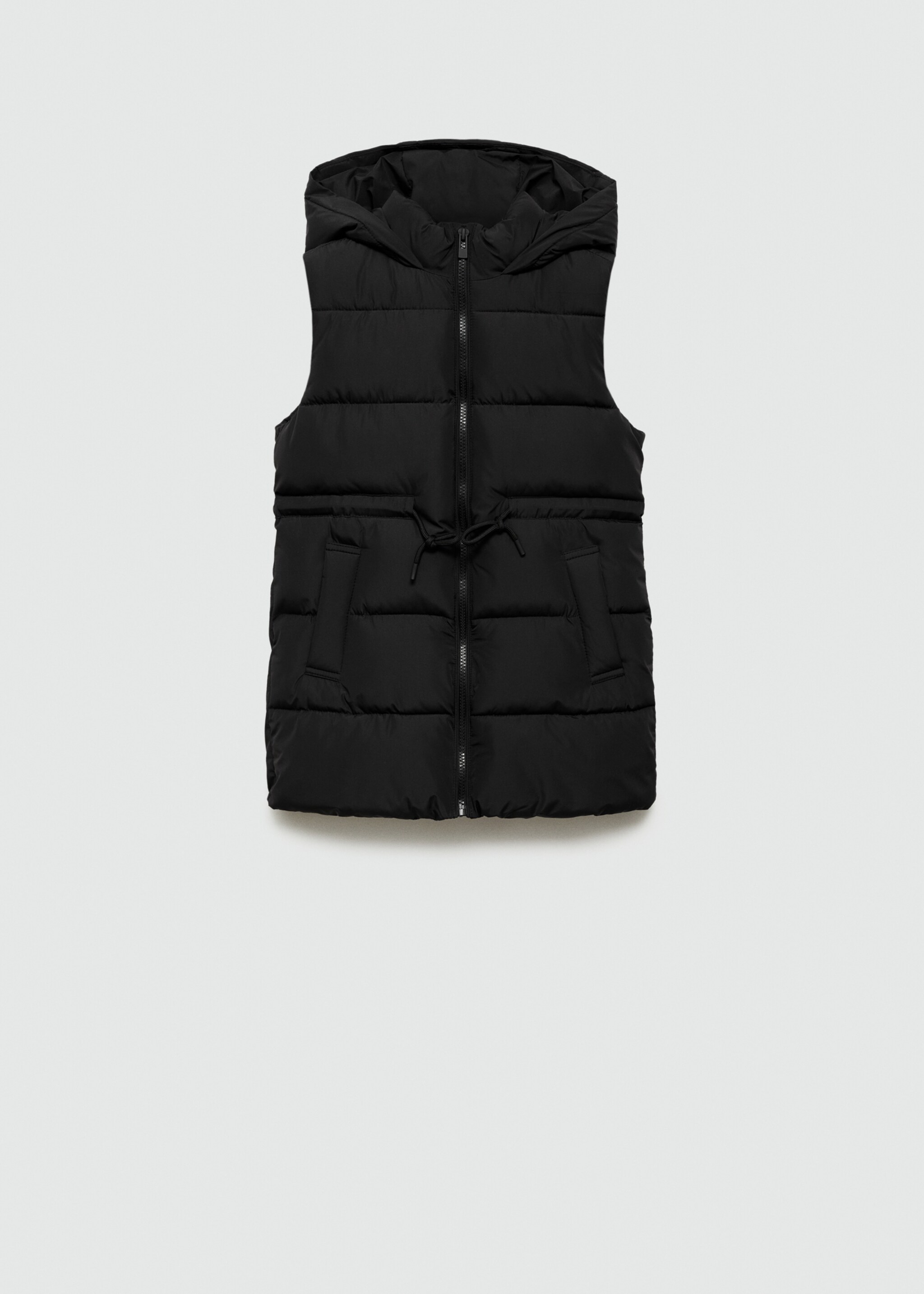 Long quilted gilet - Article without model